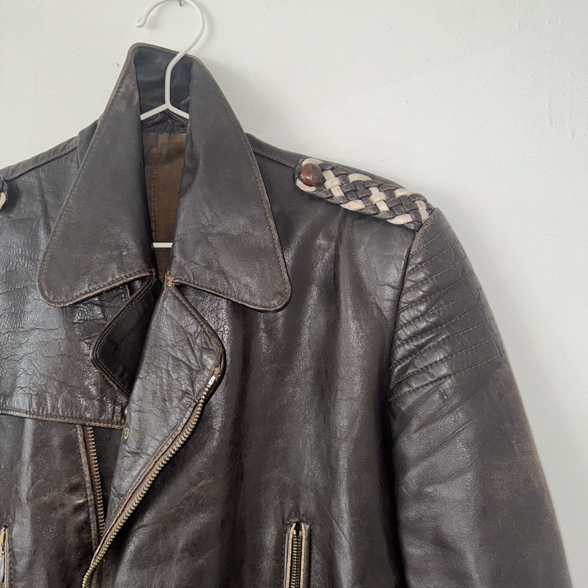 Other 1940s German Leather Biker Jacket ONE-OF-ONE Size US S / EU 44-46 / 1 - 10 Thumbnail