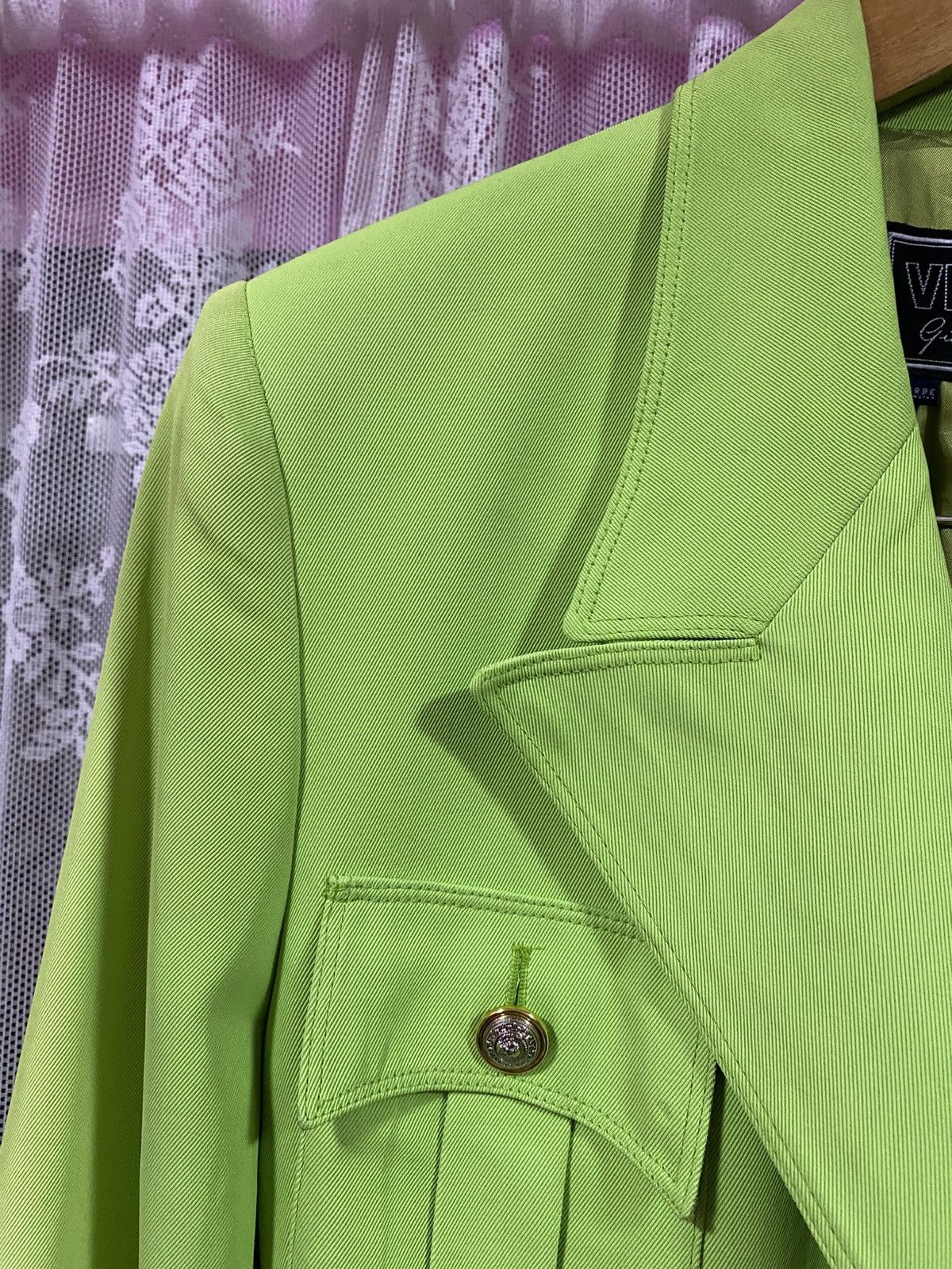 Versace Vintage 70s Gianni Versace Collection Double Breasted Jacket Size S / US 4 / IT 40 - 6 Thumbnail