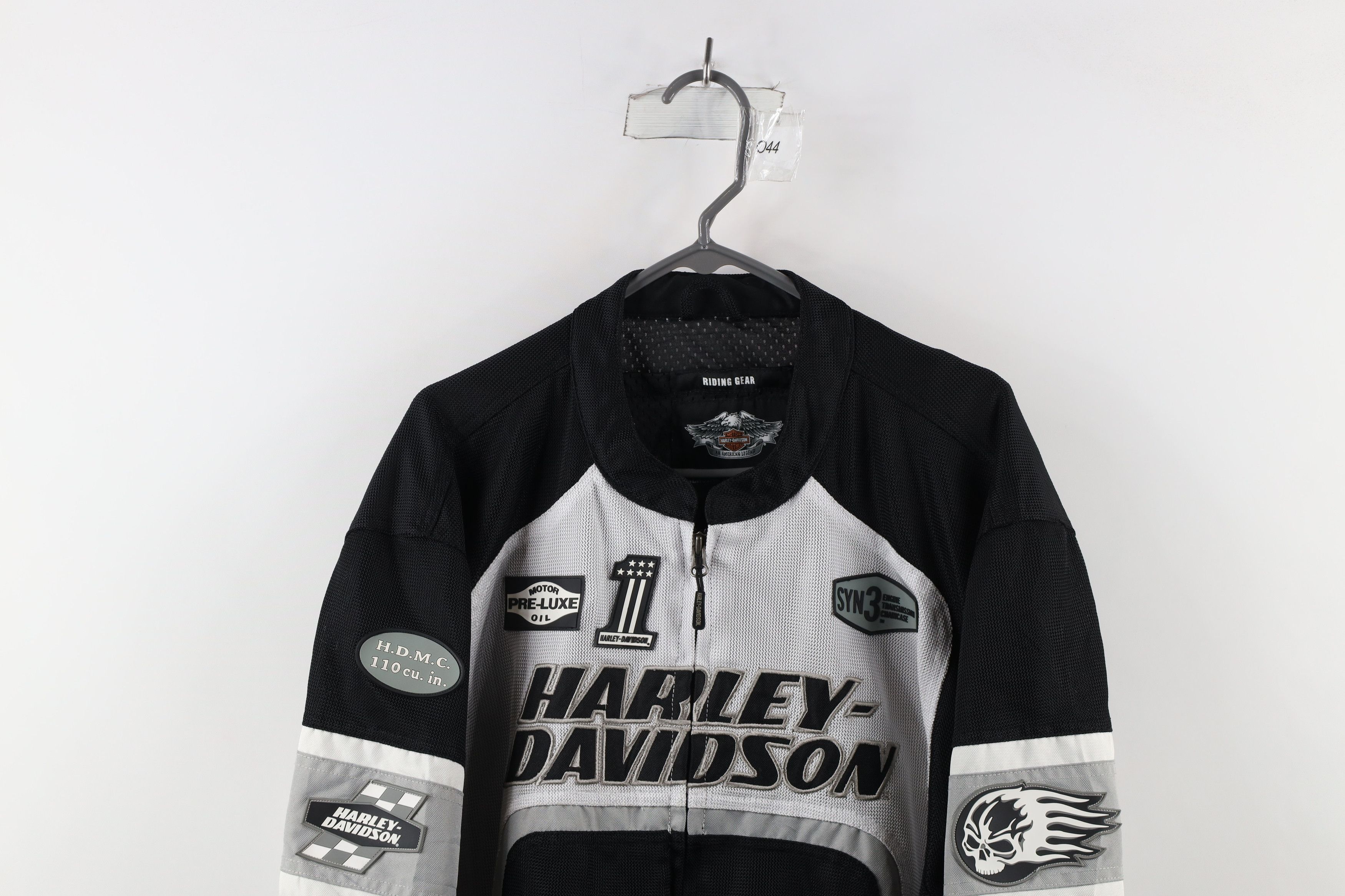 Harley Davidson × Vintage Vintage Harley Davidson Flames Motorcycle Riding Jacket Size US XXL / EU 58 / 5 - 2 Thumbnail