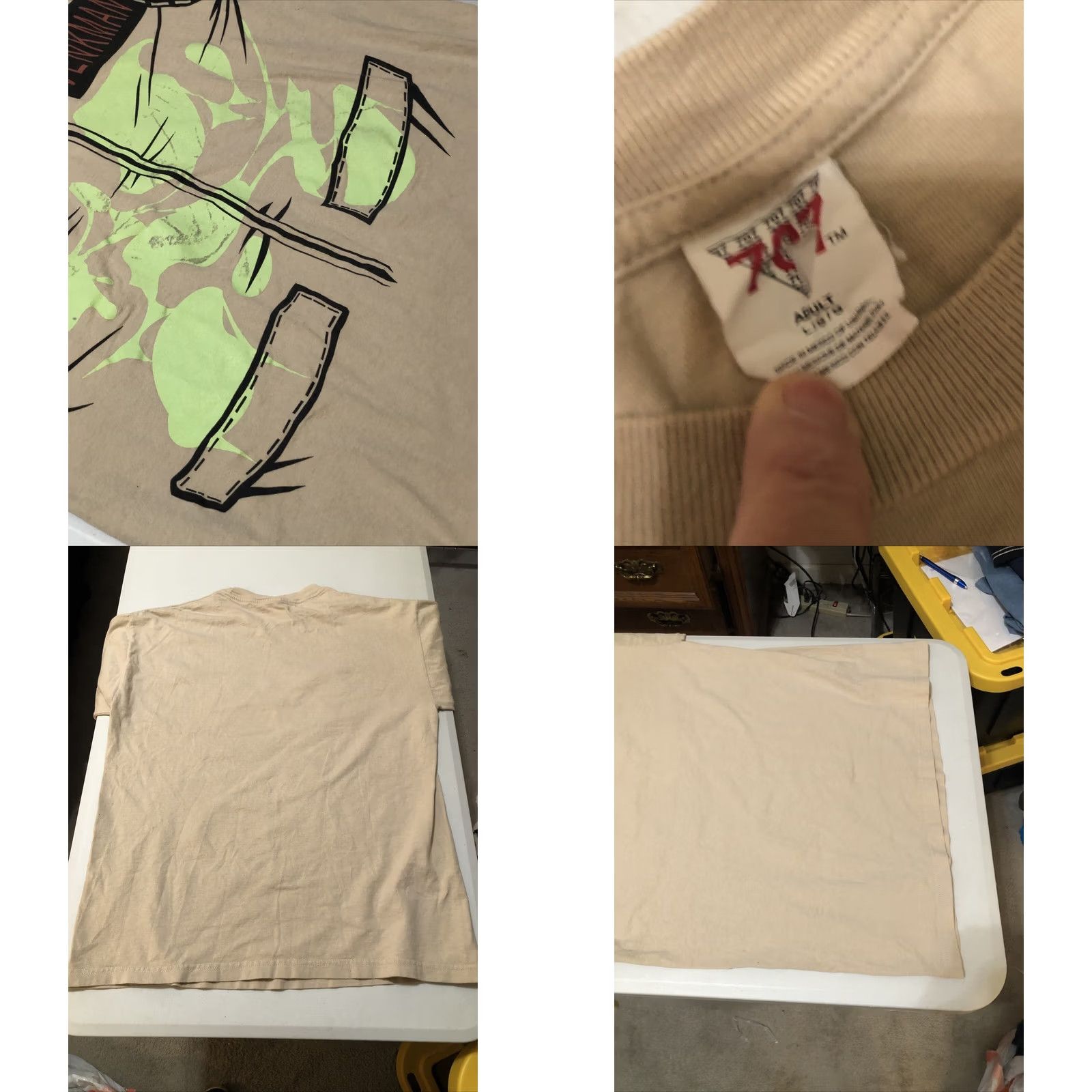Vintage VINTAGE Ghostbusters Venkman Bill Murray T-Shirt Large Beige Cotton Glow in the Dark Mens Classic Size US L / EU 52-54 / 3 - 8 Thumbnail