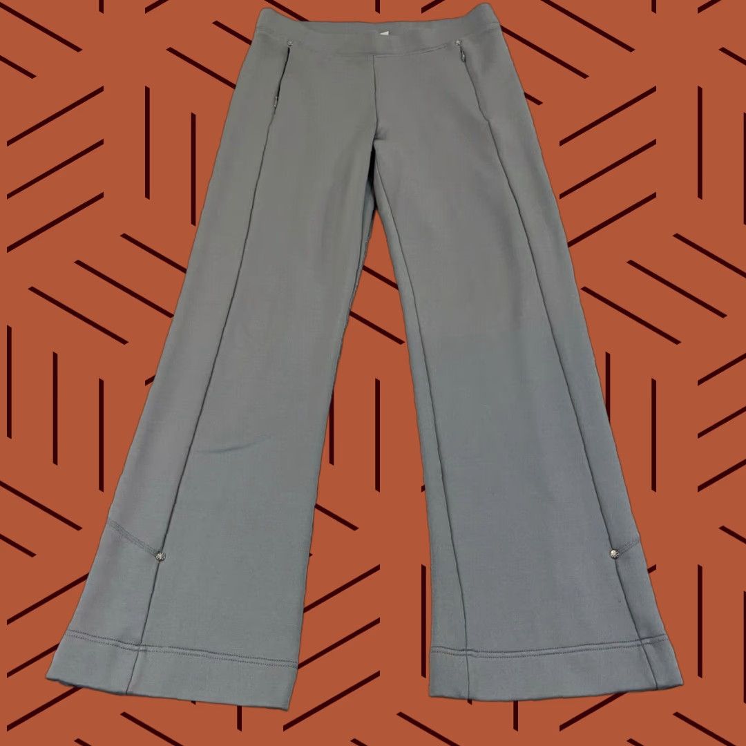 Athleta Athleta Pants Women Medium Gray Athleisure Workout Flare Baggy Stretch Sweatpant Size 32" / US 10 / IT 46 - 1 Thumbnail