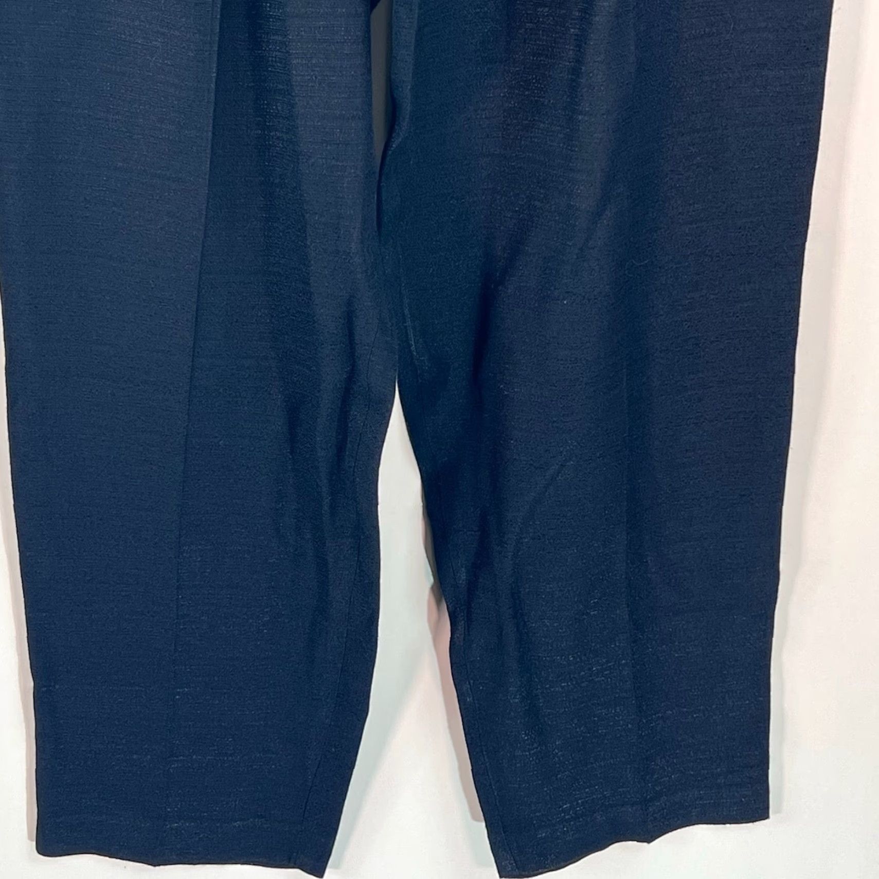 Vintage VINTAGE Perceptions Womens Dress Pants Black SZ 10 High Rise Casual Formal Flat Front Straight Rise 30in 28in Inseam Size 32" / US 10 / IT 46 - 4 Thumbnail