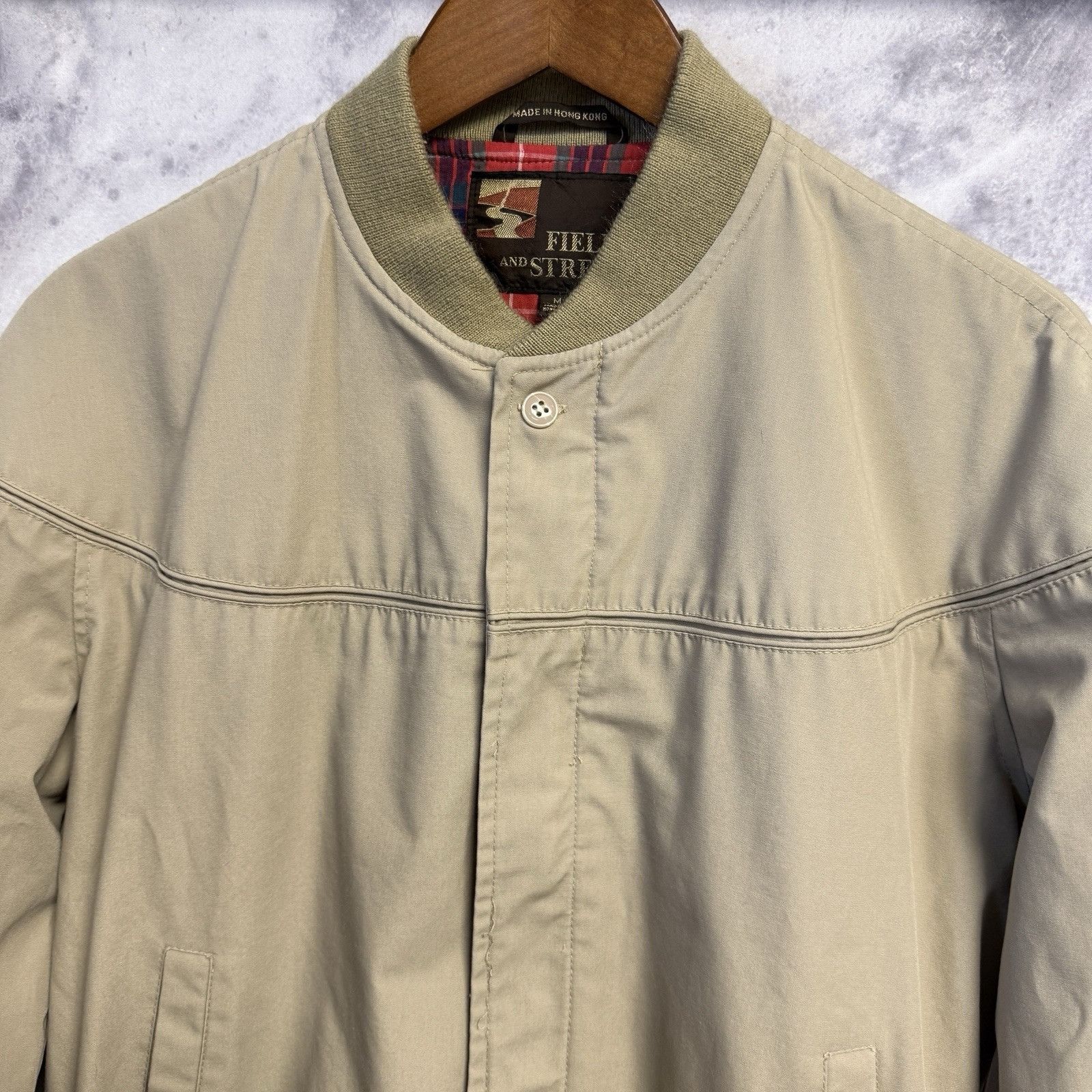 Field & Stream × Vintage Vintage Field & Stream Jacket Mens Medium Brown Full Zip Pla Size US M / EU 48-50 / 2 - 3 Thumbnail
