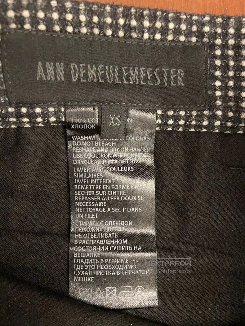Ann Demeulemeester Ann Demeulemeester Houndstooth Casual Pants. Size US 26 / EU 42 - 2 Thumbnail