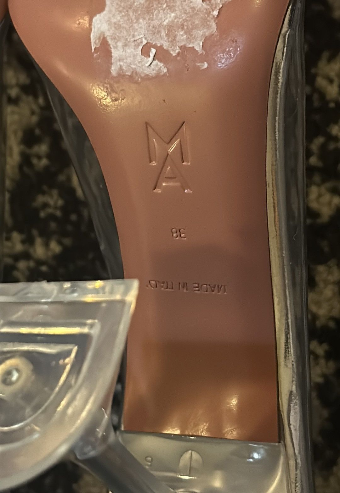 Amina Muaddi AMINA MUADDI Rosie Glass Pump size 38 PVC Transparent Size US 8 / IT 38 - 6 Thumbnail