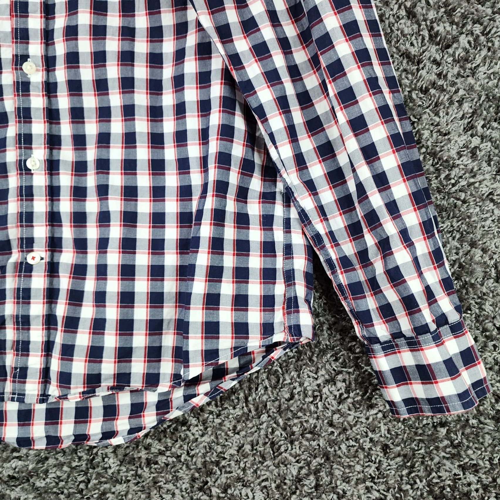 Tommy Hilfiger TOMMY HILFIGER Button-Up Shirt Mens Plaid Long Sleeve Size L Multicolor Blue Red Patterned Shirt Mens BMI Size US L / EU 52-54 / 3 - 2 Thumbnail