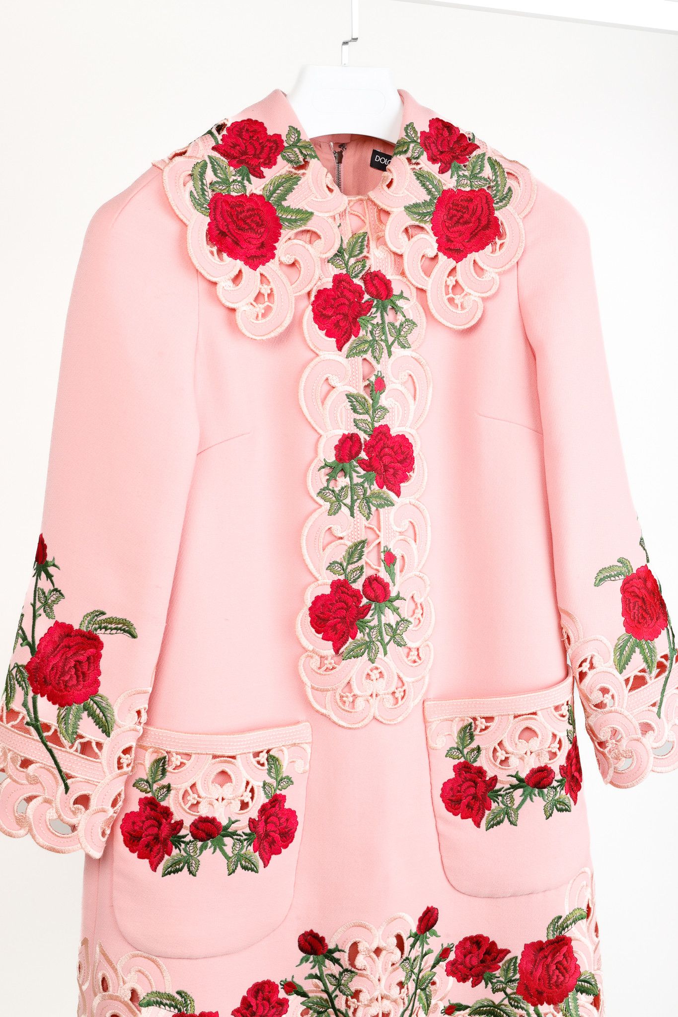 Dolce & Gabbana Dolce & Gabbana AW/15 Runway Wool Floral-Embroidered Dress Size XS / US 0-2 / IT 36-38 - 9 Thumbnail