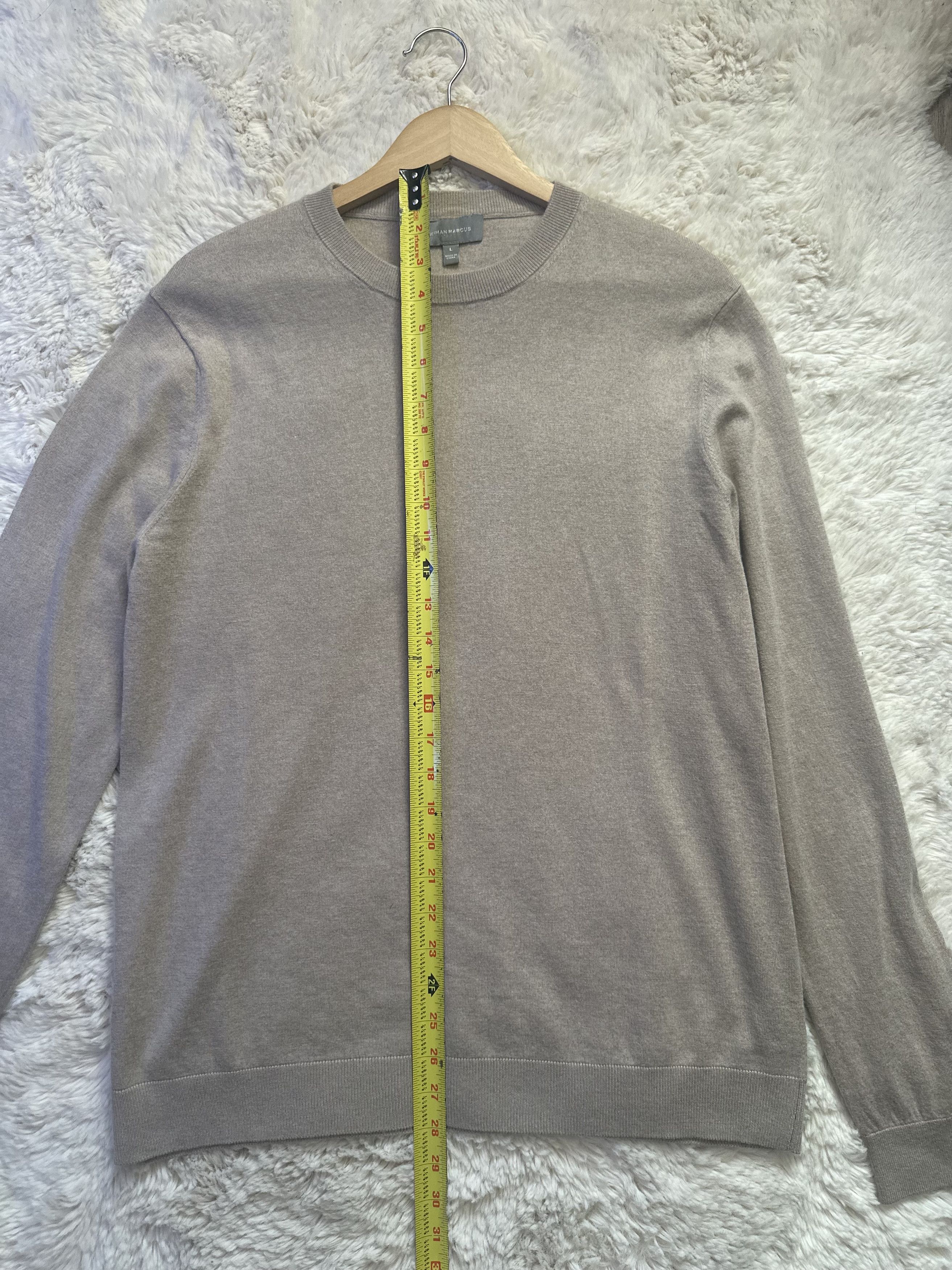 Neiman Marcus × Vintage Neiman Marcus Mens Wool Cashmere Knit Sweater Size US L / EU 52-54 / 3 - 3 Thumbnail