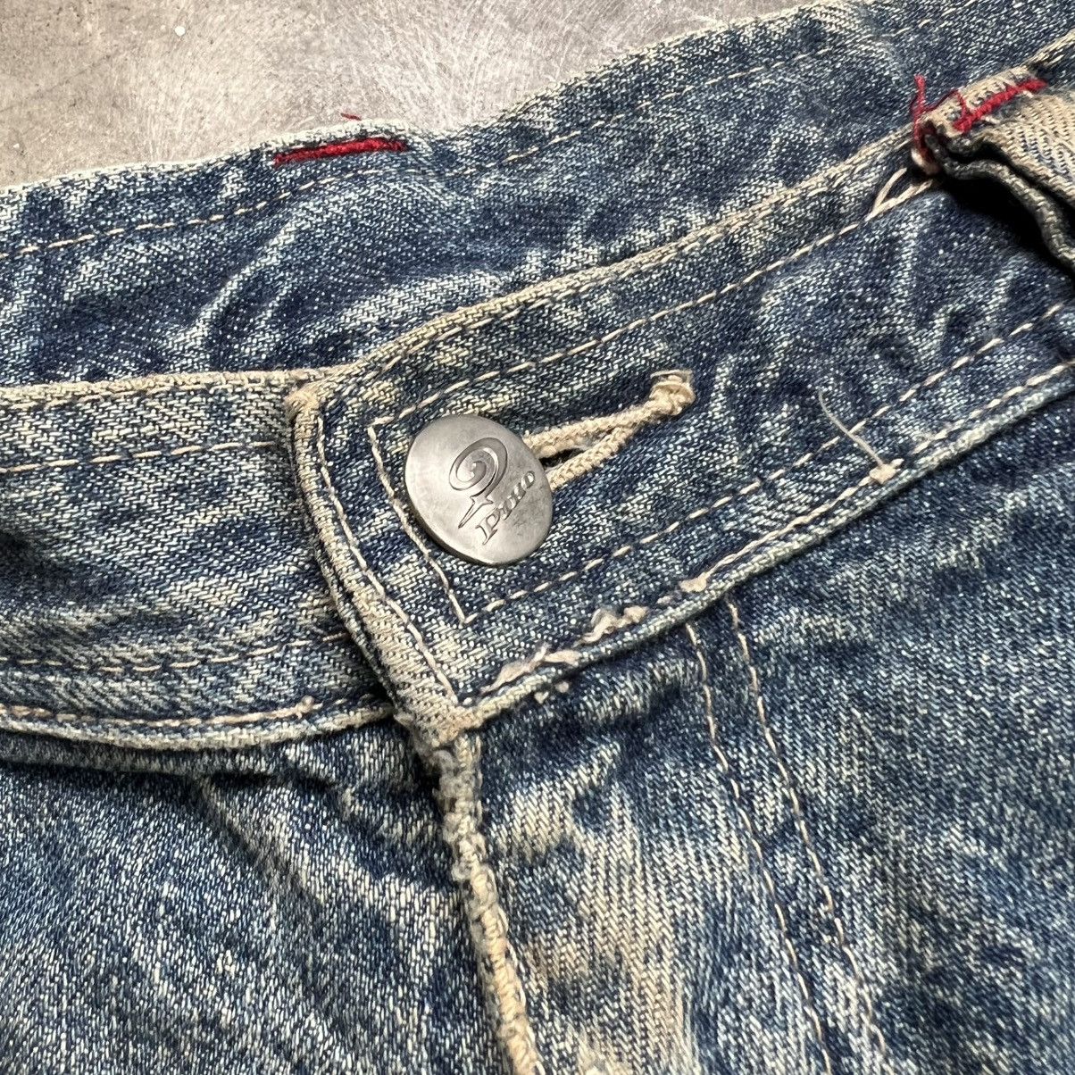 JNCO 2000s Piko Surf Jnco Style Distressed Carpenter Jort Jeans Size US 32 / EU 48 - 8 Thumbnail