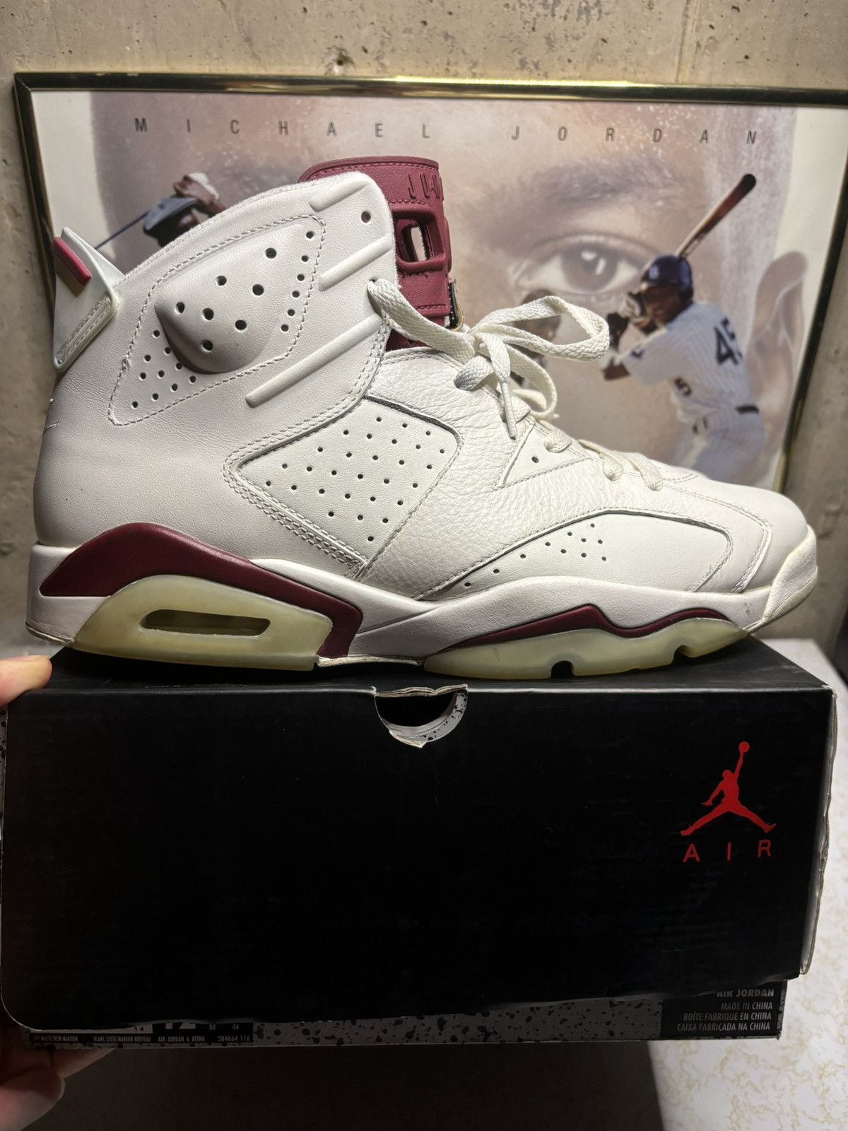Jordan Brand Jordan Retro 6 ‘maroon’ Size US 12 / EU 45 - 1 Thumbnail