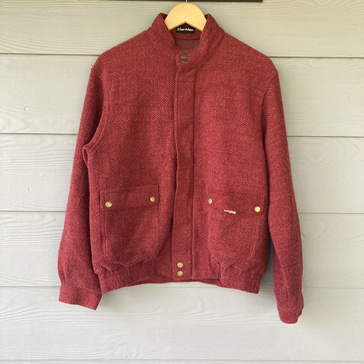 Vintage Vintage Ben Max Maroon Jacket Size US L / EU 52-54 / 3 - 1 Thumbnail