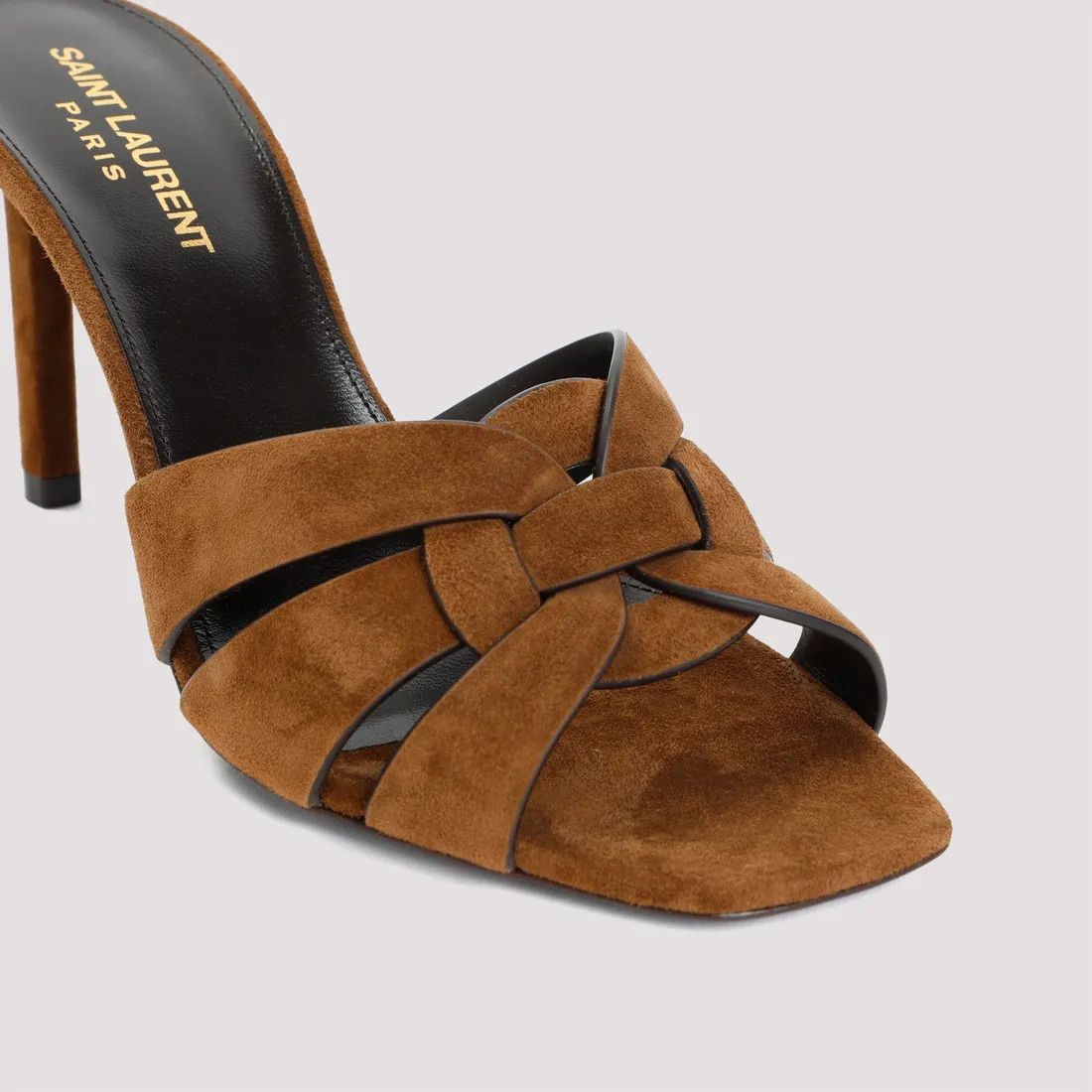 Saint Laurent Paris Tribute 85 Mule Sandal Land Suede Backless Heel Pump 36 Size US 6 / IT 36 - 6 Thumbnail