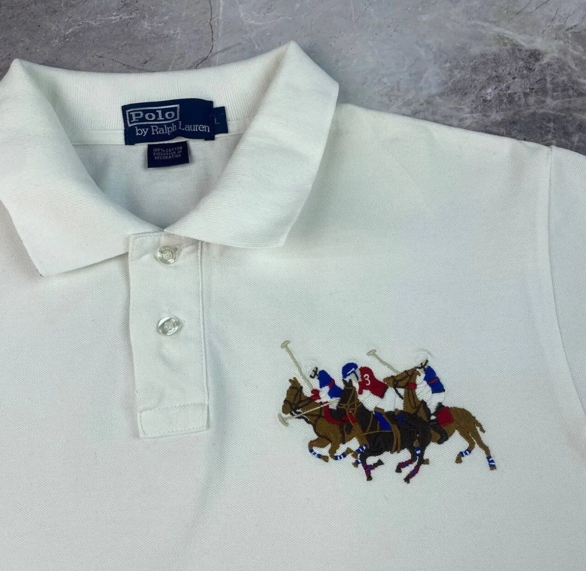 Designer × Polo Ralph Lauren POLO RALPH LAUREN Men's Classic Fit Triple Pony Embroidered Size US L / EU 52-54 / 3 - 10 Thumbnail
