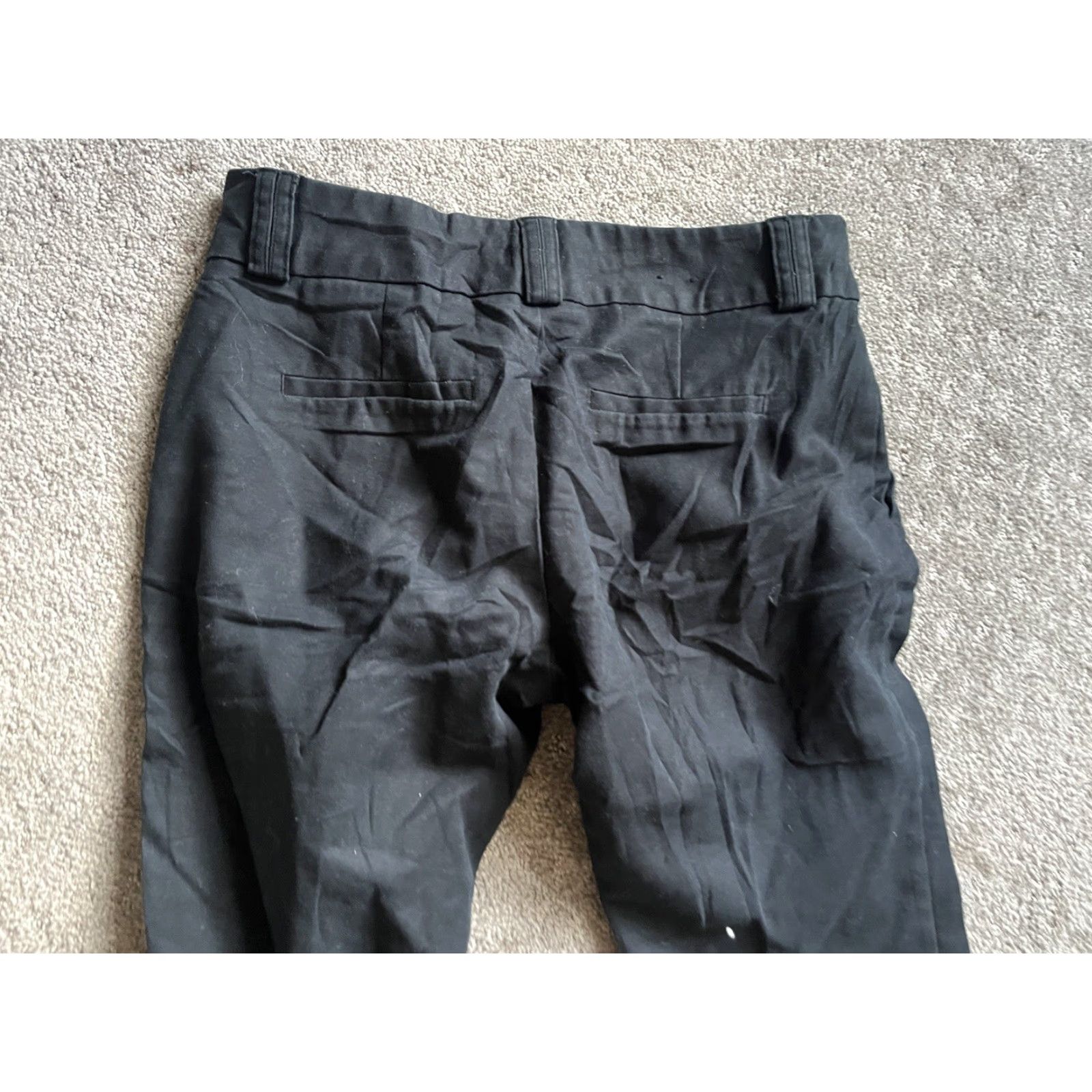 Banana Republic Banana Republic Dress Pants Martin Fit Womens Petites 2P Black Cotton Navy Wool Blend 25in Inseam 2P Pants Mens/Gender not applicable Size 26" / US 2 / IT 38 - 4 Thumbnail