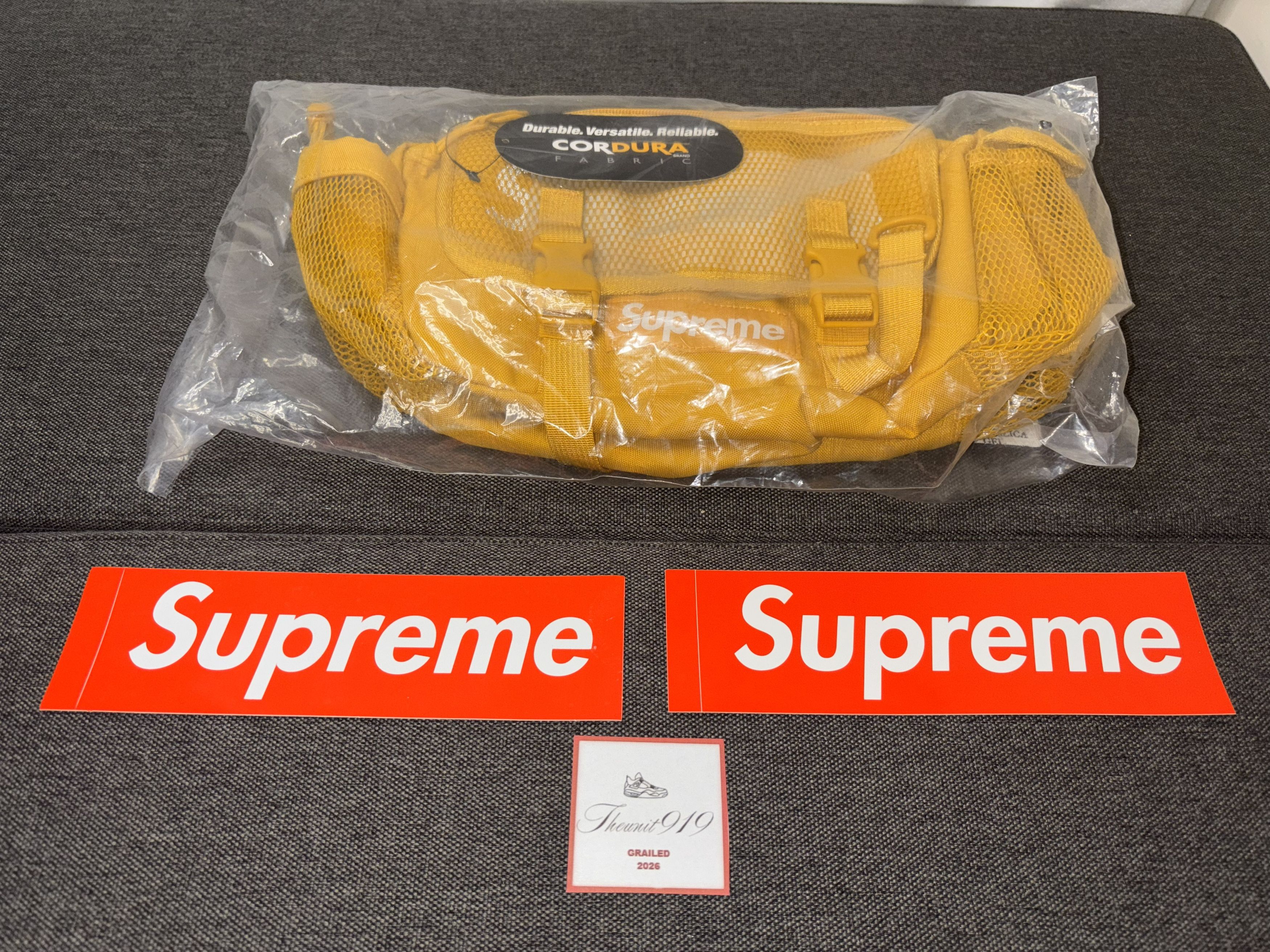 Supreme SUPREME Cordura Waist Bag Gold SS20 SS20B5 BNIB w/Stickers Size ONE SIZE - 1 Thumbnail