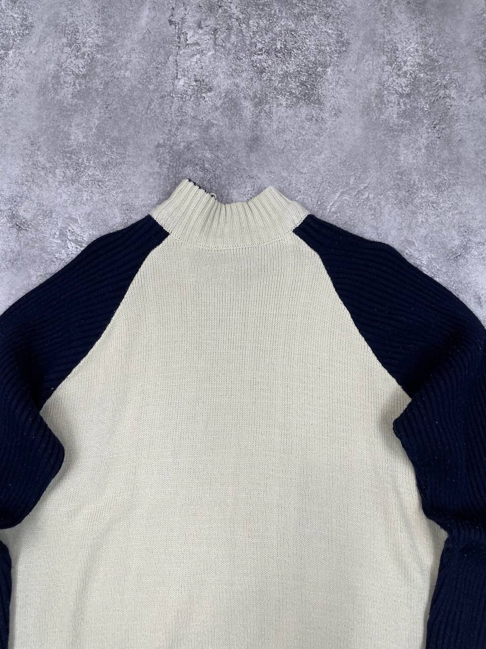 Diesel Diesel Men Vintage Knit Sweater Beige Navy Casual Size L Size US L / EU 52-54 / 3 - 5 Thumbnail