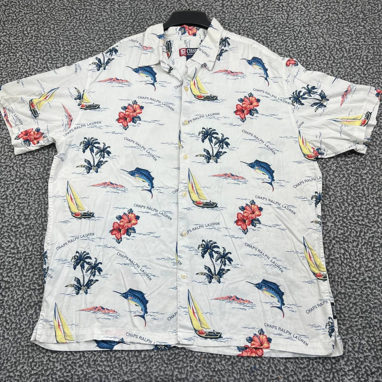 Chaps Ralph Lauren Chaps Ralph Lauren XXL Tropical Sailboat Marlin Hawaiian Size US XXL / EU 58 / 5 - 1 Thumbnail
