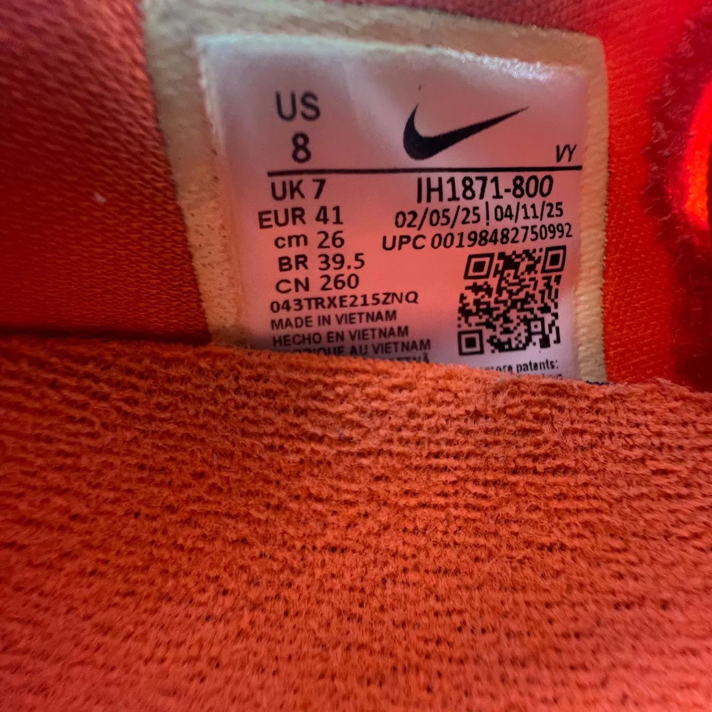 Nike Nike Zoom Kobe 6 Orange Silver 41 Like New With Box Size US 8 / EU 41 - 6 Thumbnail