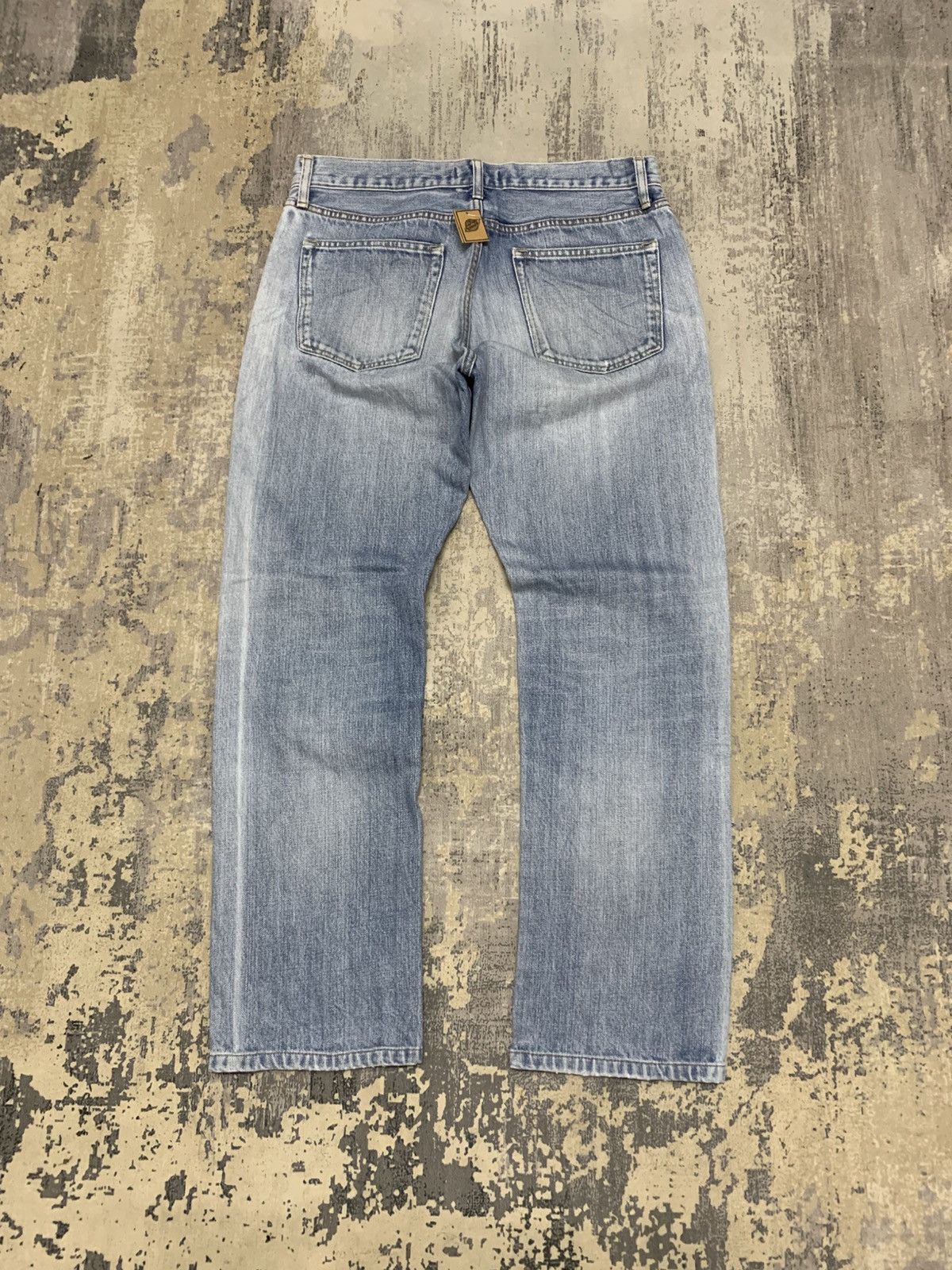 Japanese Brand Japanese Brand Uniqlo Blue Wash Distressed Jeans Size US 33 - 8 Thumbnail