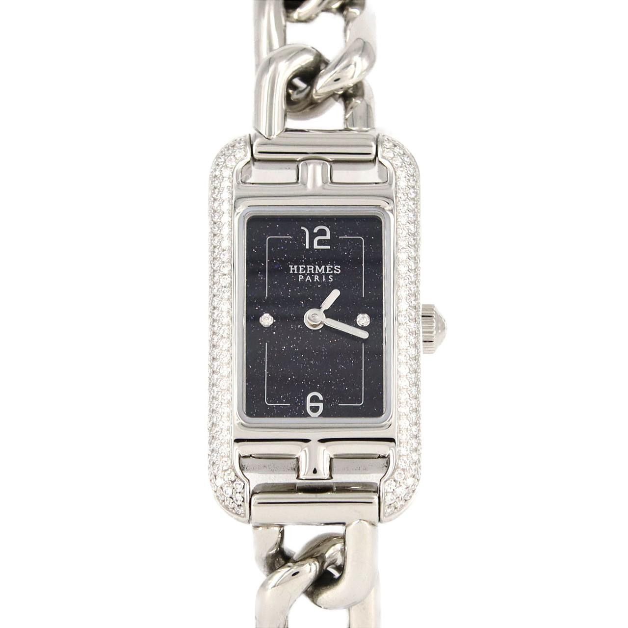 Hermes Hermes Hermes Nantucket Stainless Steel Watch Metal Quartz DUTY FREE for USA Size ONE SIZE - 1 Thumbnail