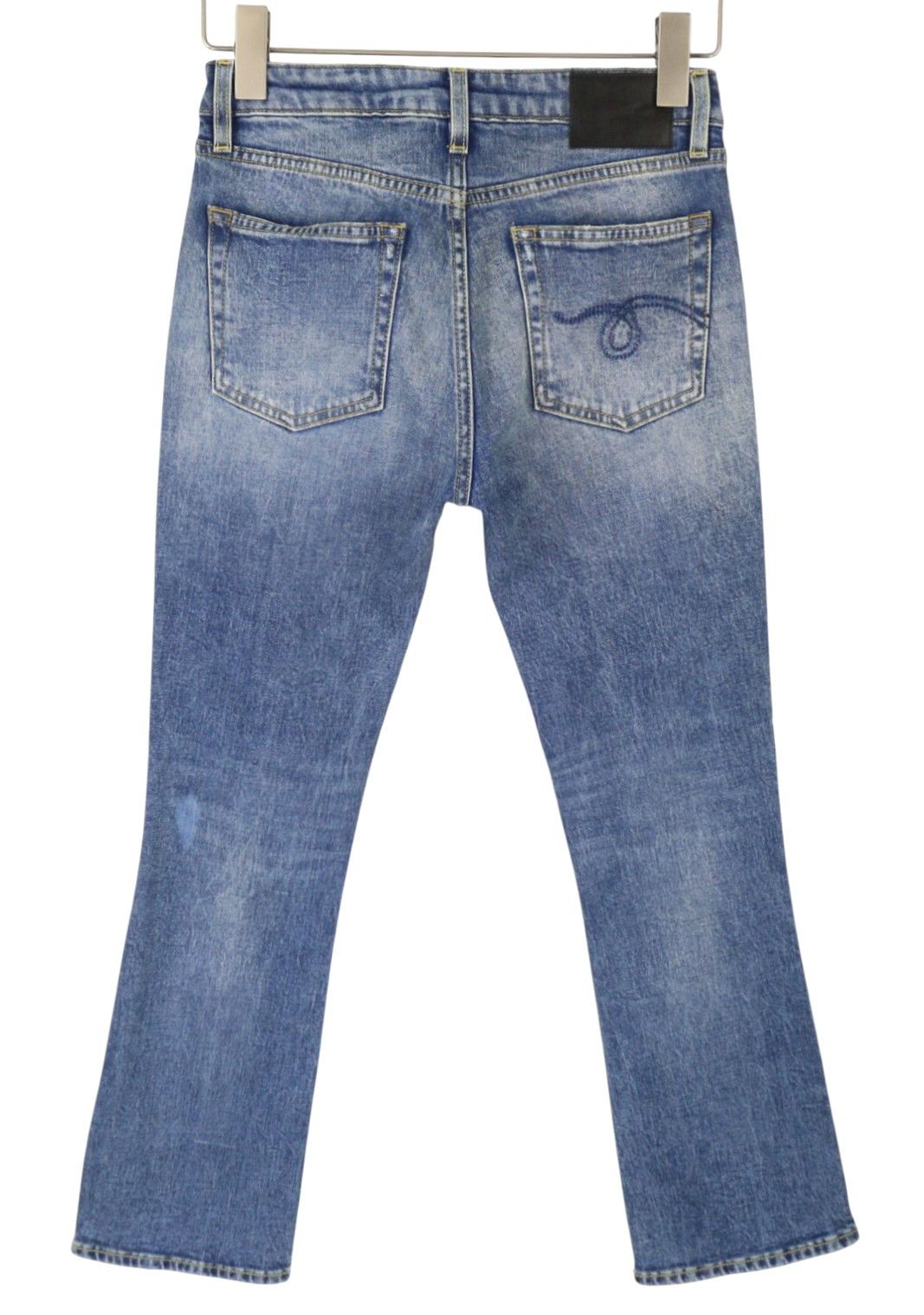 R13 KICK FIT 26 Jasper Stretch Cropped Faded Blue PS26 89081 Size 26" / US 2 / IT 38 - 4 Thumbnail