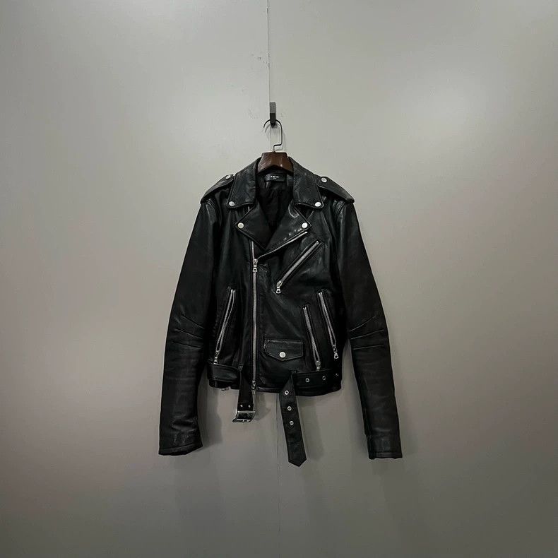 Amiri Amiri black biker leather jacket Size US XS / EU 42 / 0 - 1 Thumbnail