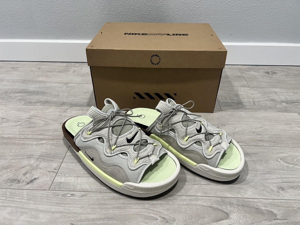 Nike Offline Slip On Sandals Light Bone Black Stone