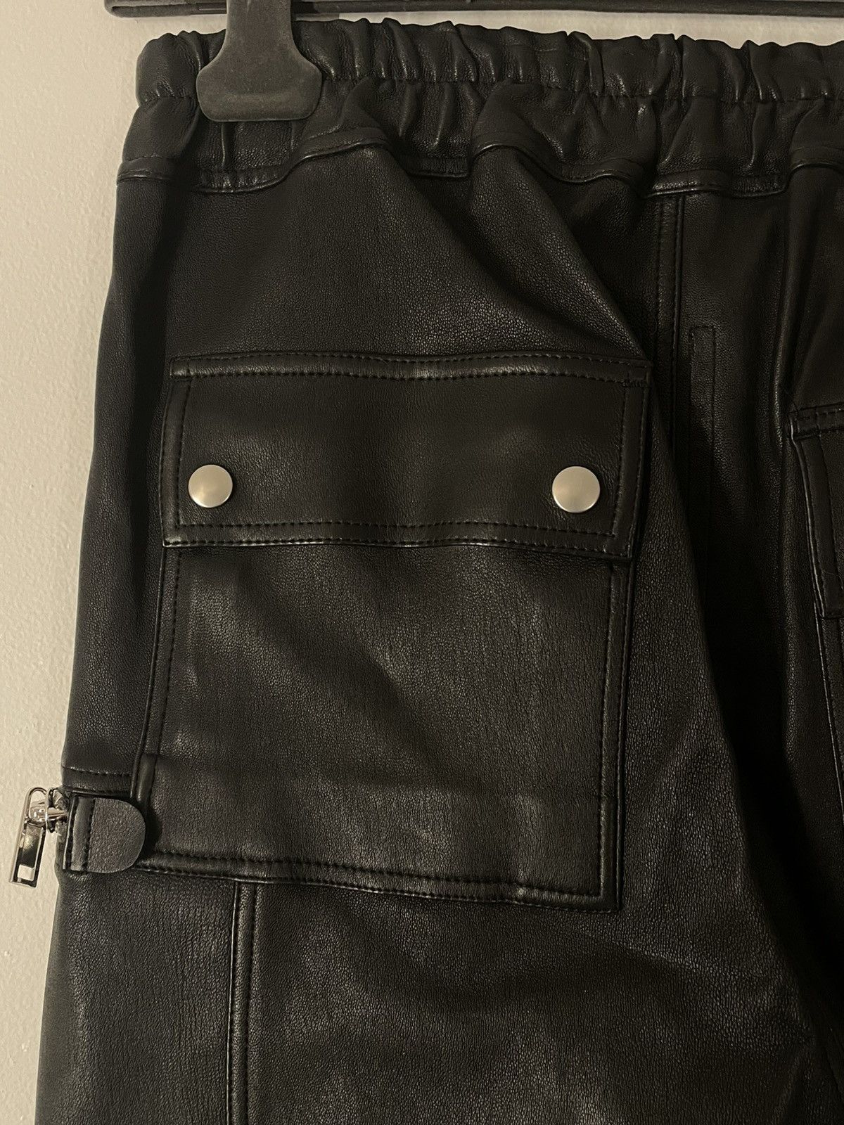 Rick Owens Gethsemane Lamb Leather Bauhaus Pants Size 28" / US 6 / IT 42 - 7 Thumbnail