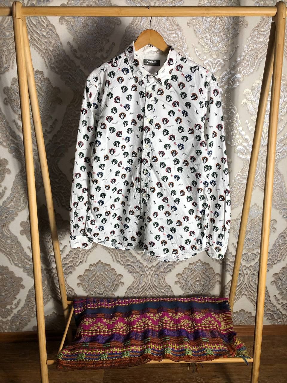 Desigual Vintage Desigual Italian Designer Monkey Monogram Y2K Size US XL / EU 56 / 4 - 2 Thumbnail