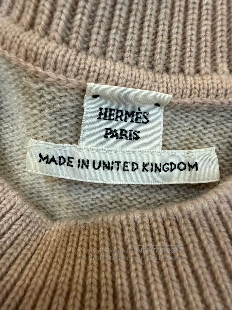 Hermes Hermes Pearlescent Pink Knitted Short Sleeve Size XS / US 0-2 / IT 36-38 - 3 Thumbnail