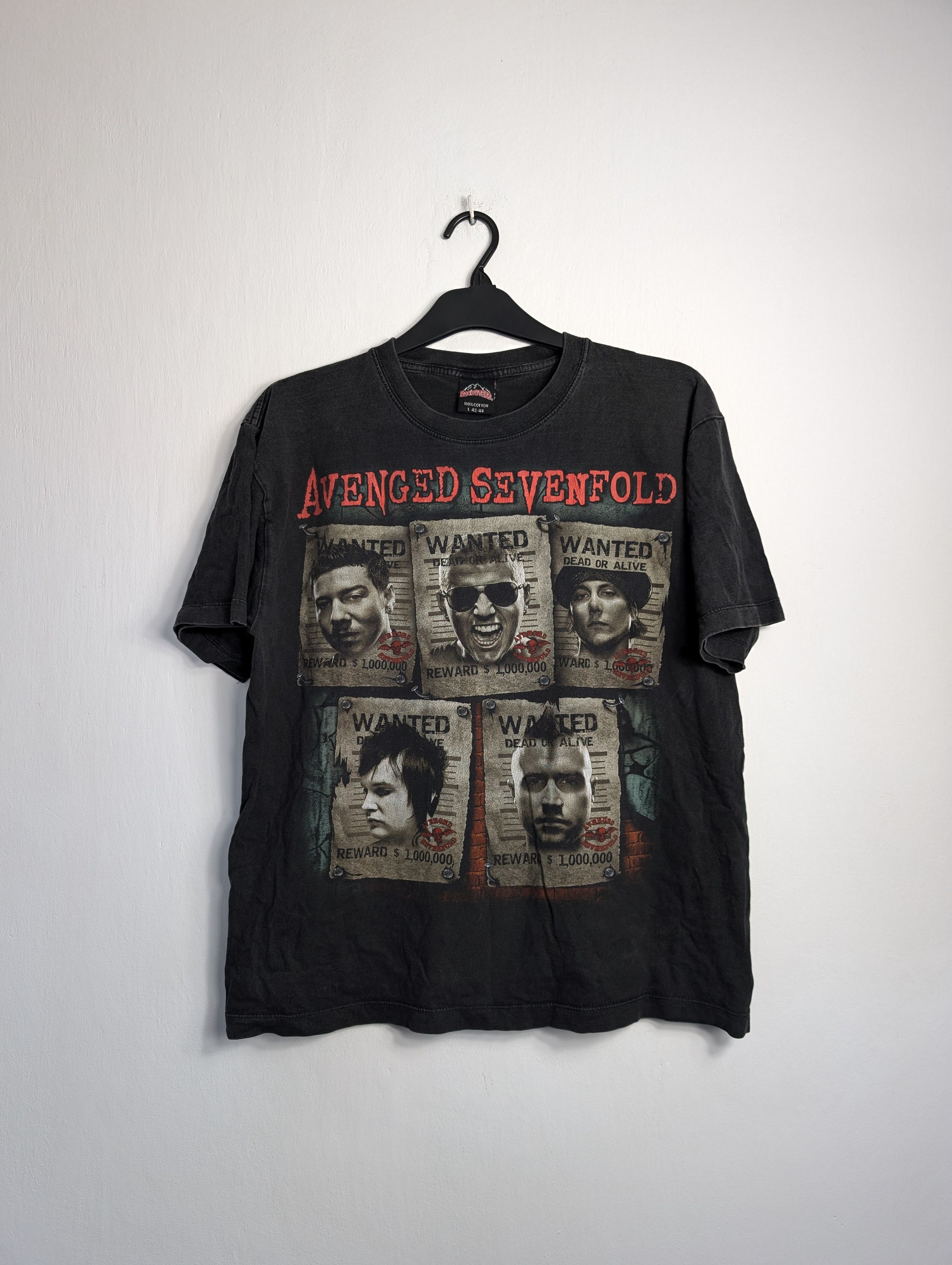 Band Tees Vintage Avenged Sevenfold Tee Faded A7X Band Shirt Y2K Rock Size US L / EU 52-54 / 3 - 1 Thumbnail