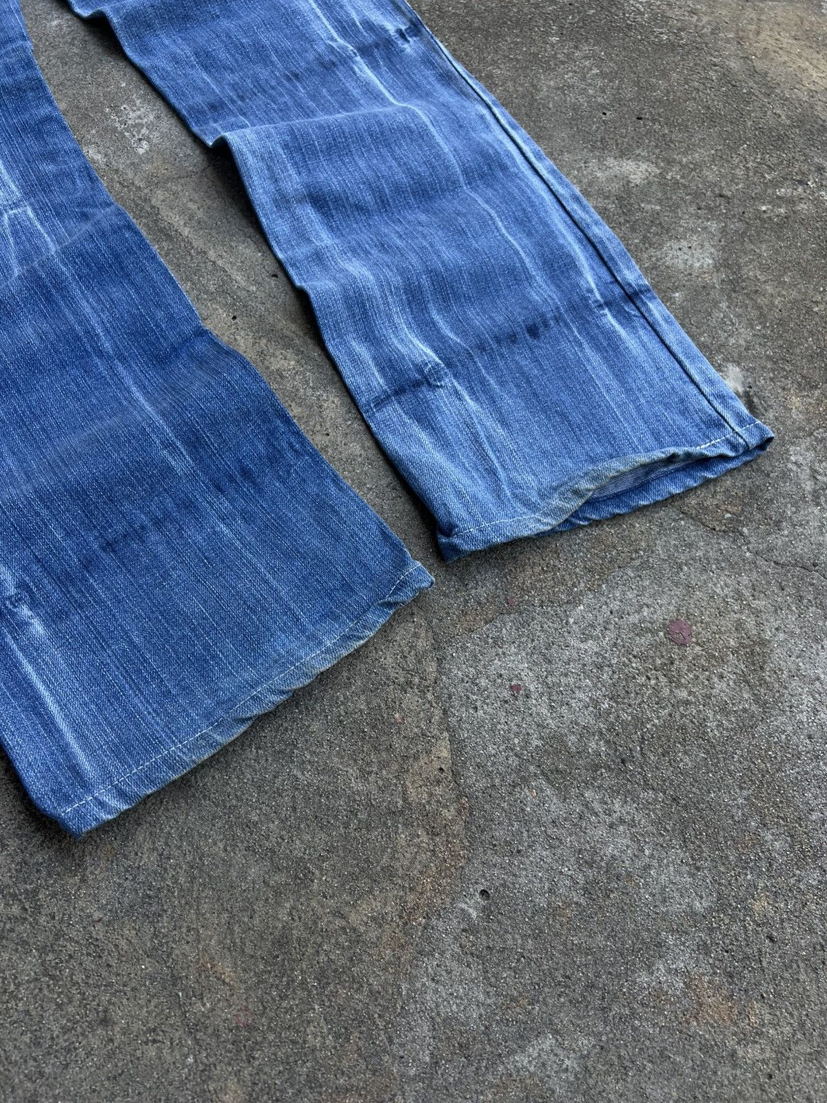 Dolce & Gabbana Crazy Vintage Dolce & Gabbana Boot cut Flared Jeans Big Logo Size 31" - 7 Thumbnail