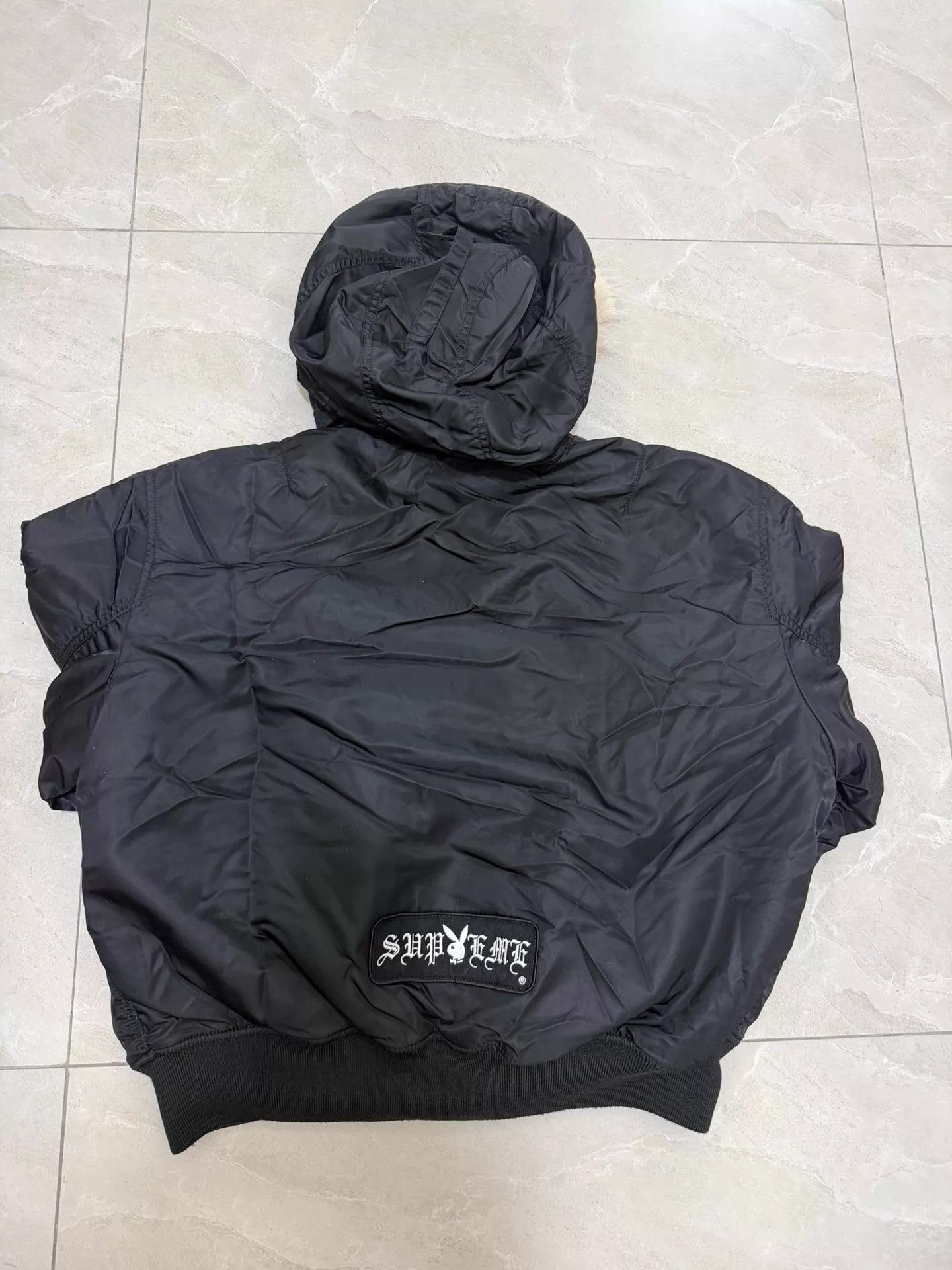 Supreme Supreme × Playboy Hooded MA-1 Black Unisex L Size US L / EU 52-54 / 3 - 3 Thumbnail