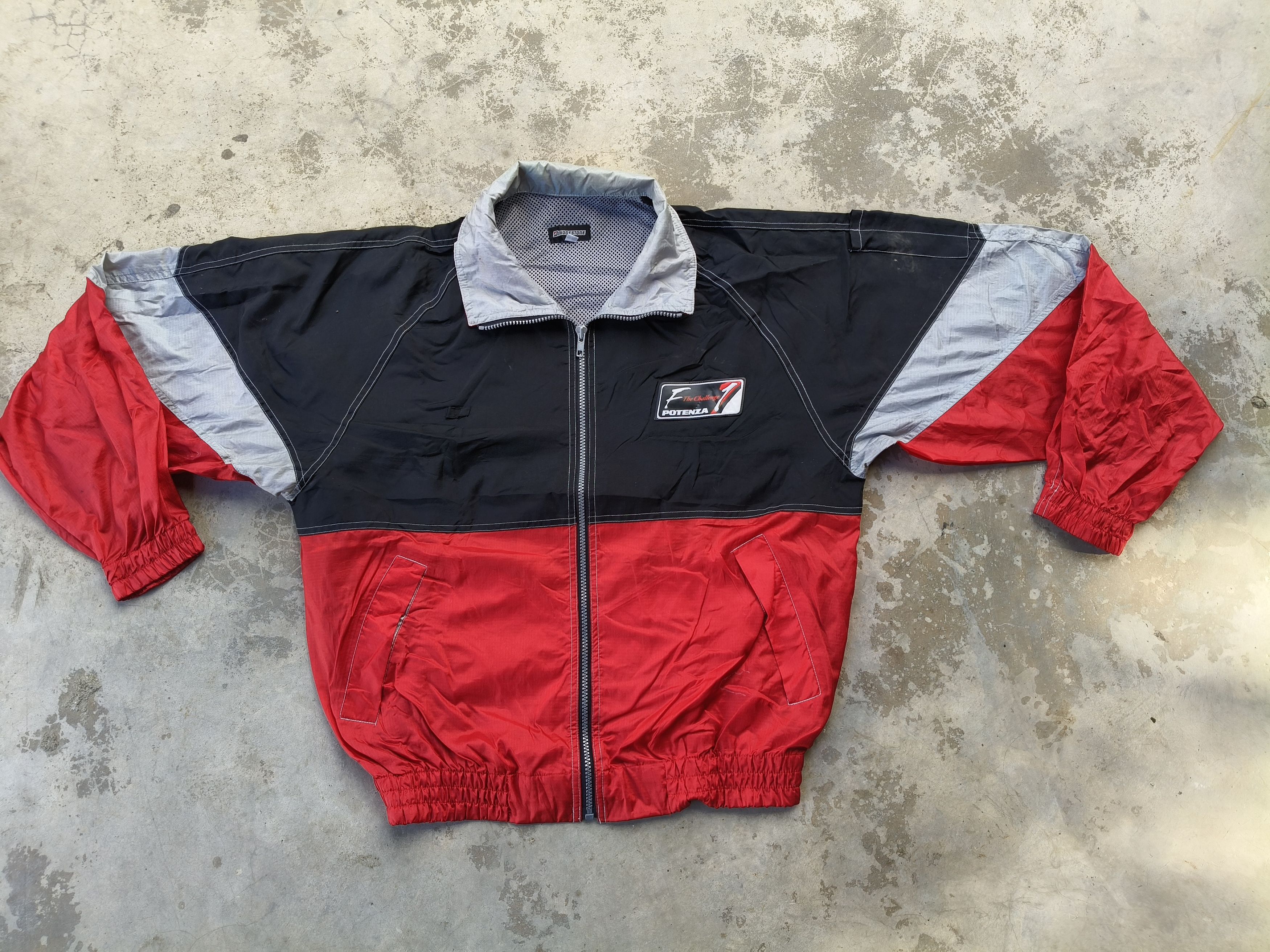 Japanese Brand Bridgestone Windbreaker Jacket Size US L / EU 52-54 / 3 - 3 Thumbnail