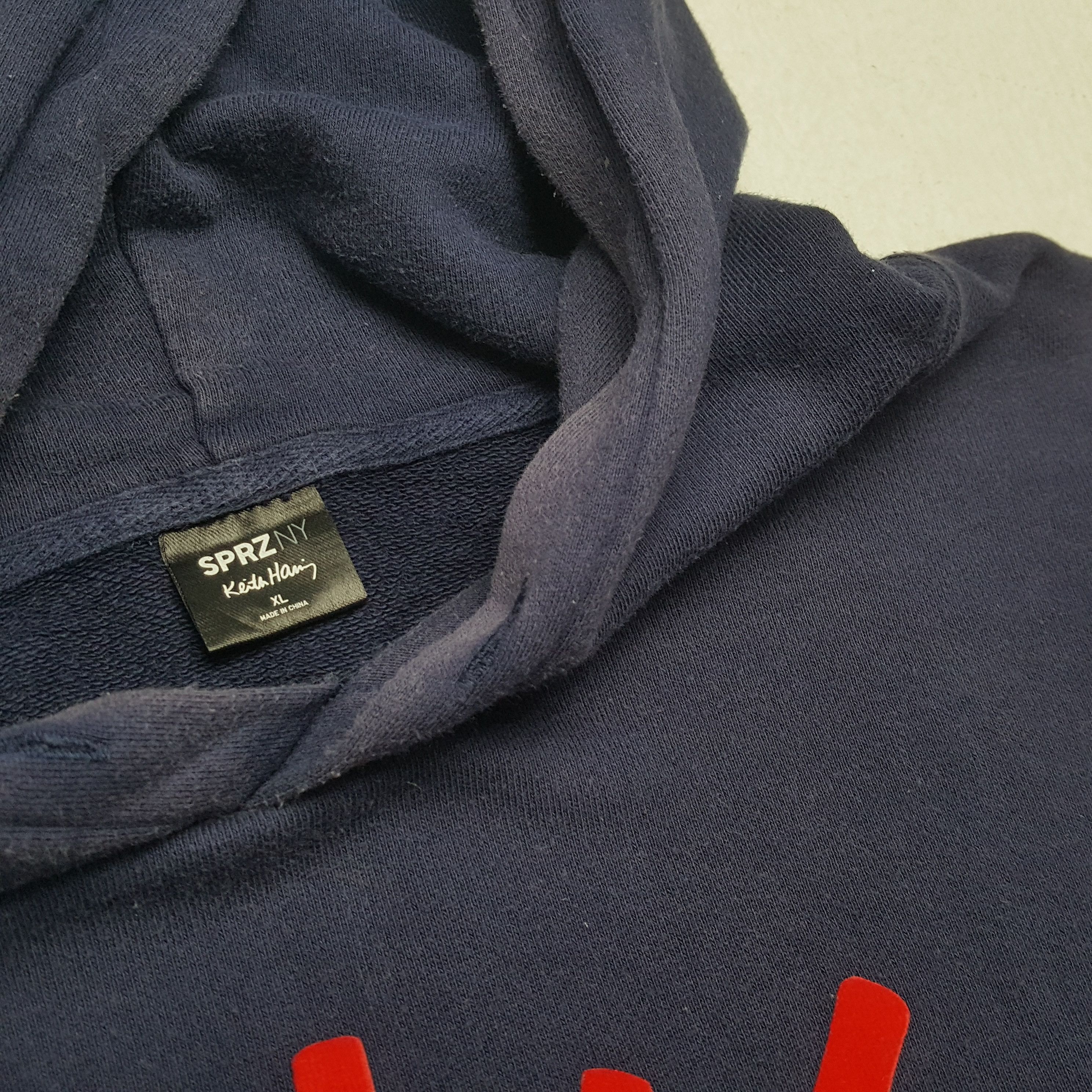Keith Haring × Vintage KEITH HARING Center Design Streetwear Style Hoodies Size US XL / EU 56 / 4 - 10 Thumbnail