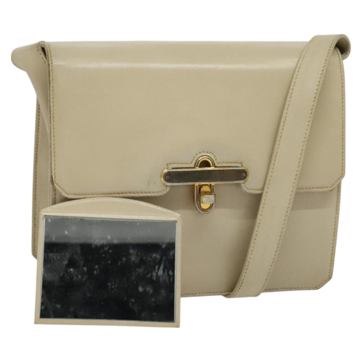 Gucci GUCCI Shoulder Bag Leather Cream Gold Size ONE SIZE - 1 Thumbnail