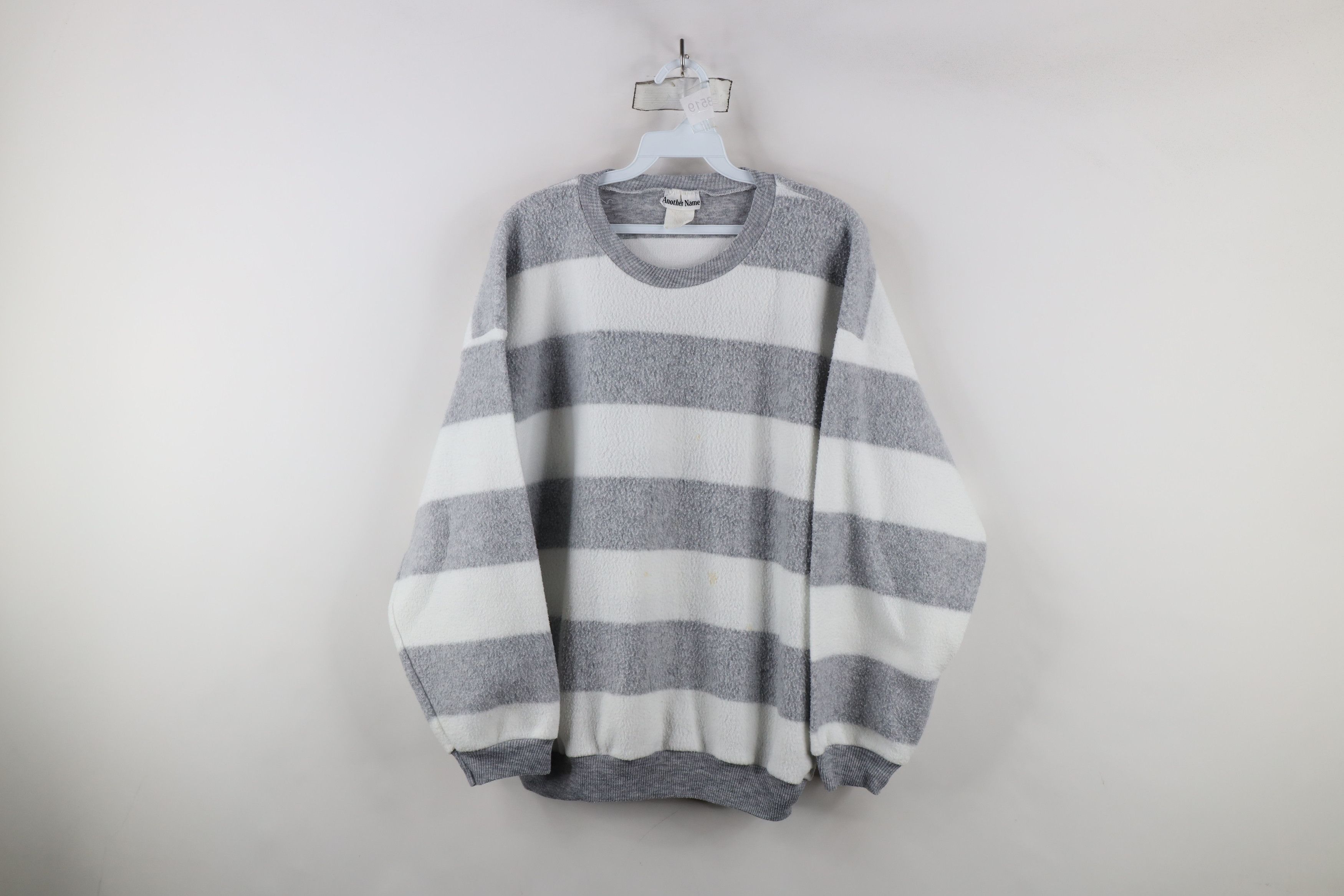 Vintage Vintage 90s Streetwear Block Fleece Crewneck Sweatshirt Size L / US 10 / IT 46 - 1 Thumbnail