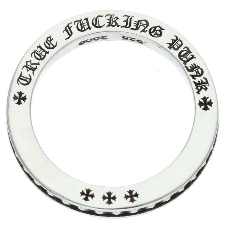 Chrome Hearts Chrome Hearts True Fuckin Punk Silver Ring Size ONE SIZE - 1 Thumbnail