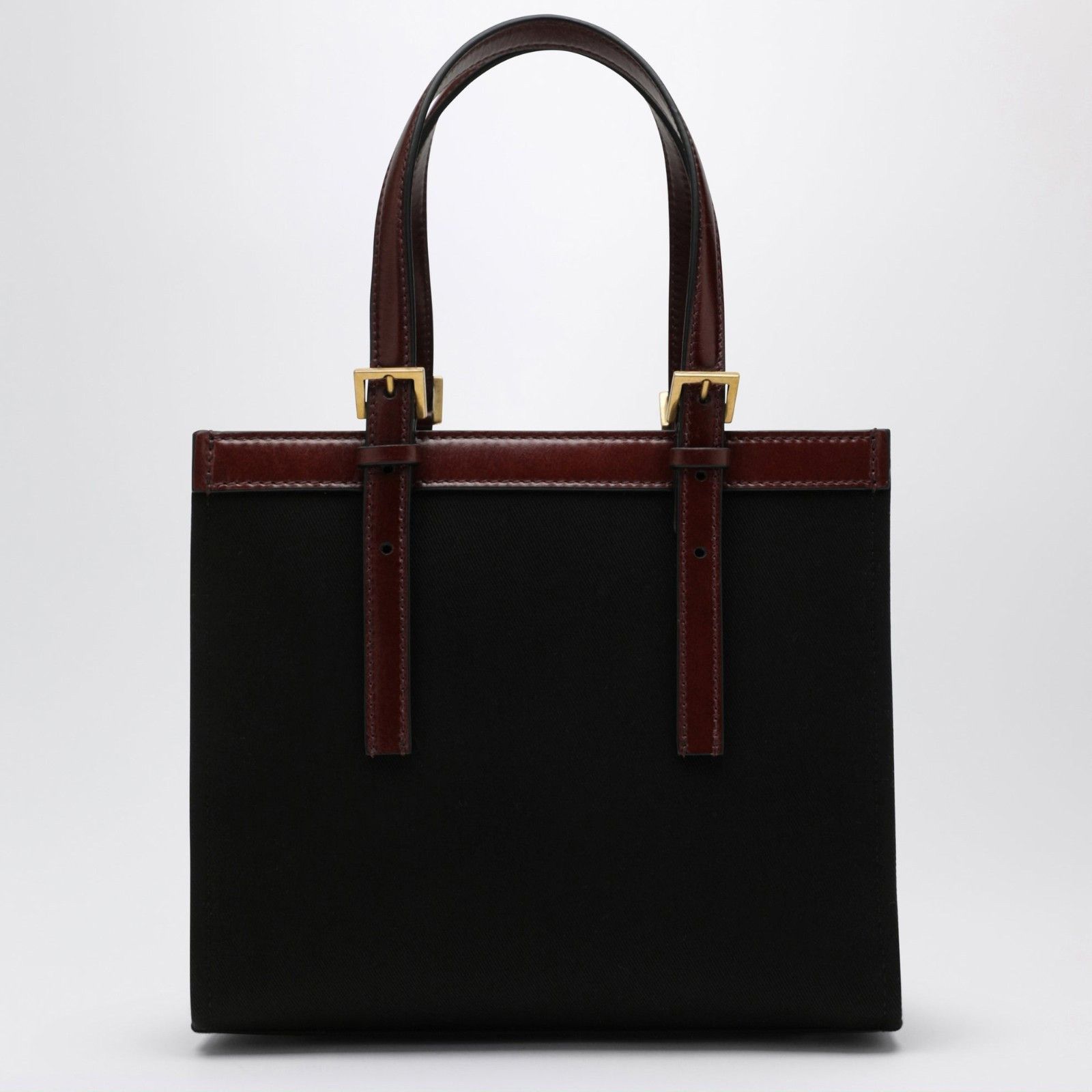 Versace VERSACE Riviere Mini Black Canvas Shopper Bag New & Authenti Size ONE SIZE - 3 Thumbnail
