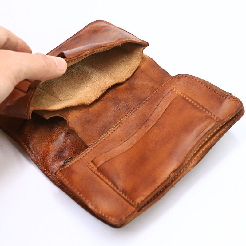 Japanese Brand Unisex Leather Bifold Wallet Size ONE SIZE - 7 Thumbnail