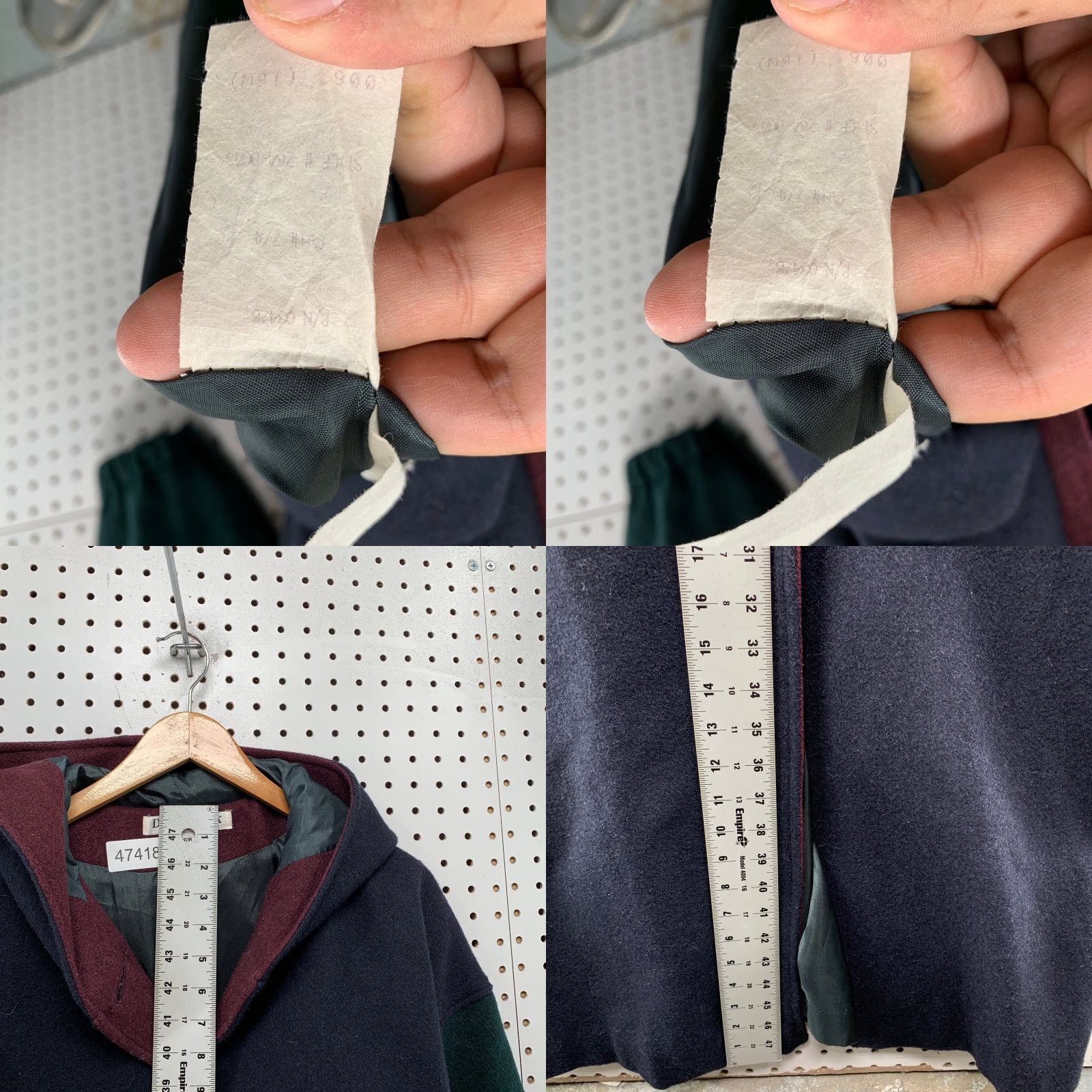 Vintage VINTAGE Donnybrook Wool Hooded Overcoat Womens 16W Blue Heavyweight USA Jacket Size XXL / US 16-18 / IT 52-54 - 8 Thumbnail