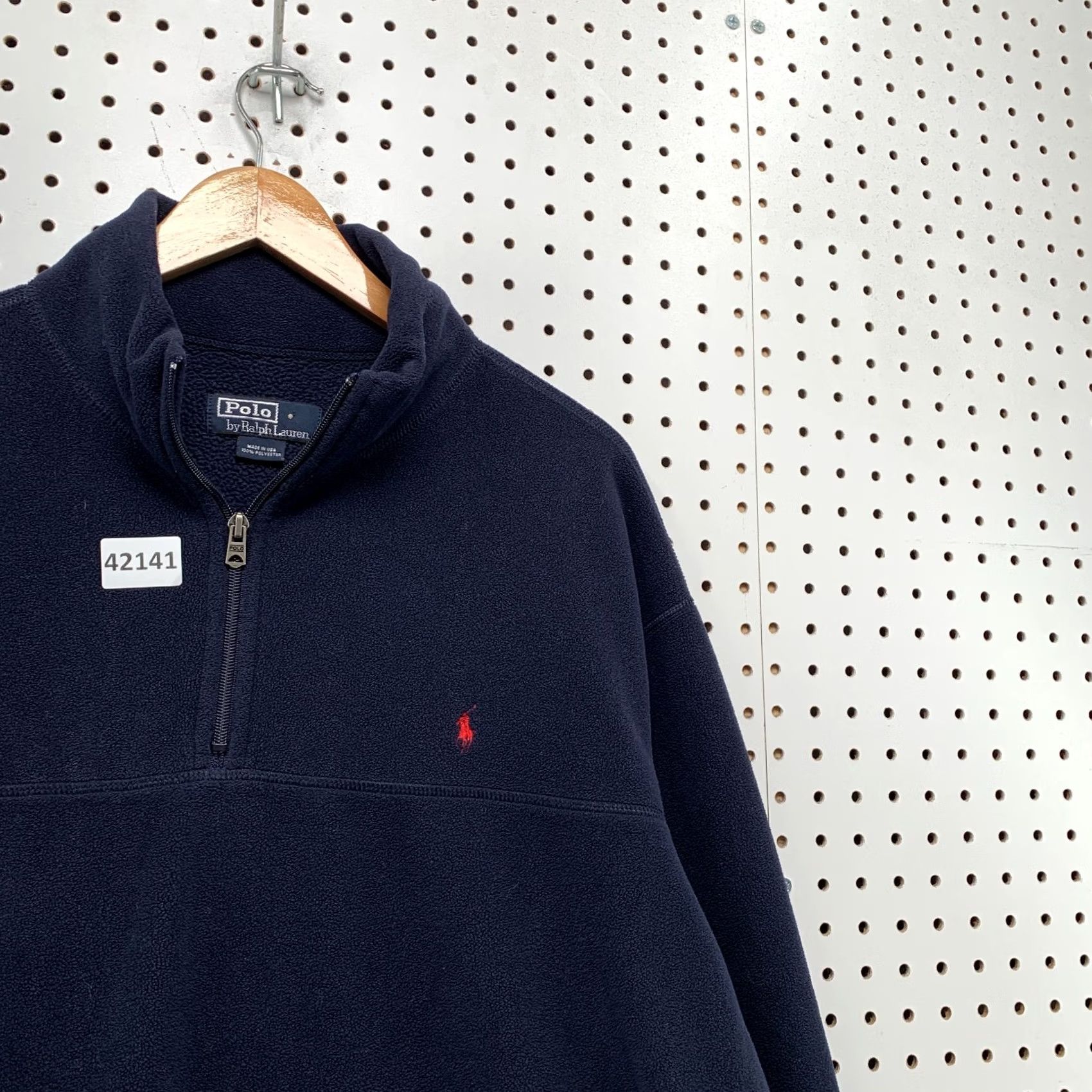 Polo Ralph Lauren VINTAGE Polo Ralph Lauren Sweatshirt 1/4 Zip Fleece Mens 2XL Blue Made USA Size US XXL / EU 58 / 5 - 4 Thumbnail