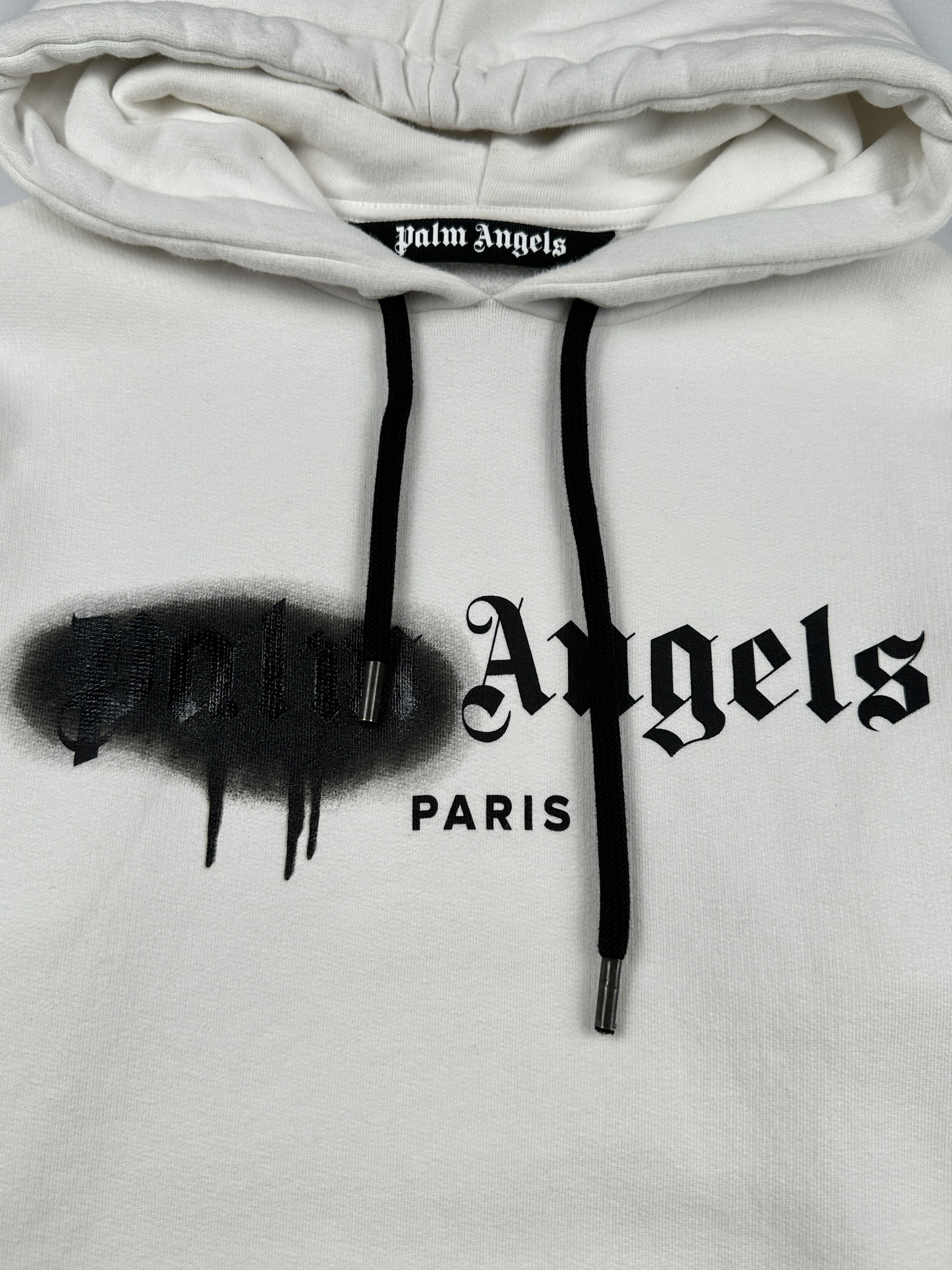 Palm Angels S/S 2020 Sprayed Logo Hoodie Size US XS / EU 42 / 0 - 9 Thumbnail