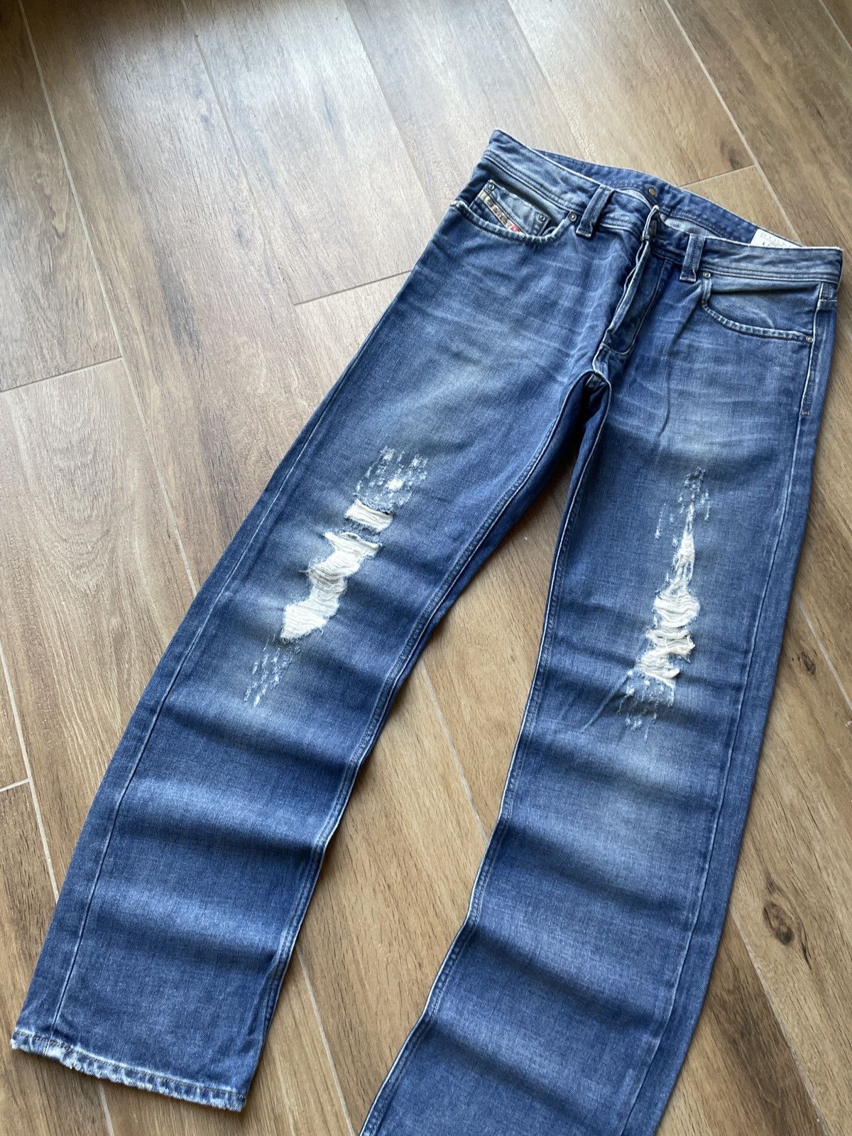 Diesel Diesel Vintage Jeans Avant Garde Flared Japanese Y2K Ripped Size US 32 / EU 48 - 3 Thumbnail