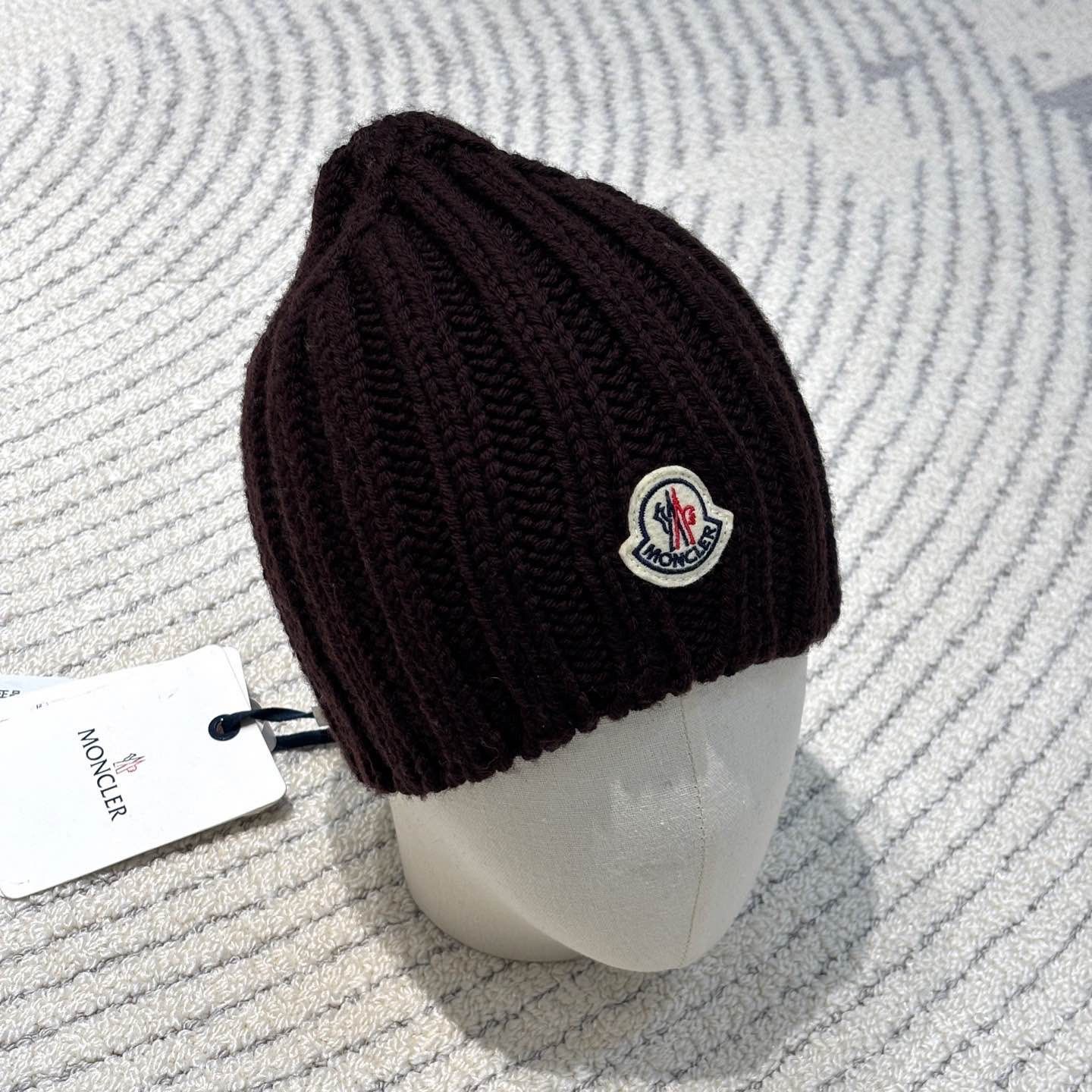 Moncler × Vintage Moncler Classic Berretto Logo grey Wool 
