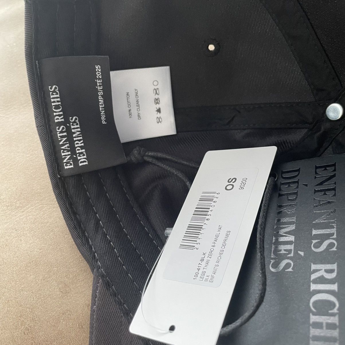 Enfants Riches Deprimes LESS THAN ZERO 6-PANEL HAT Size ONE SIZE - 5 Thumbnail