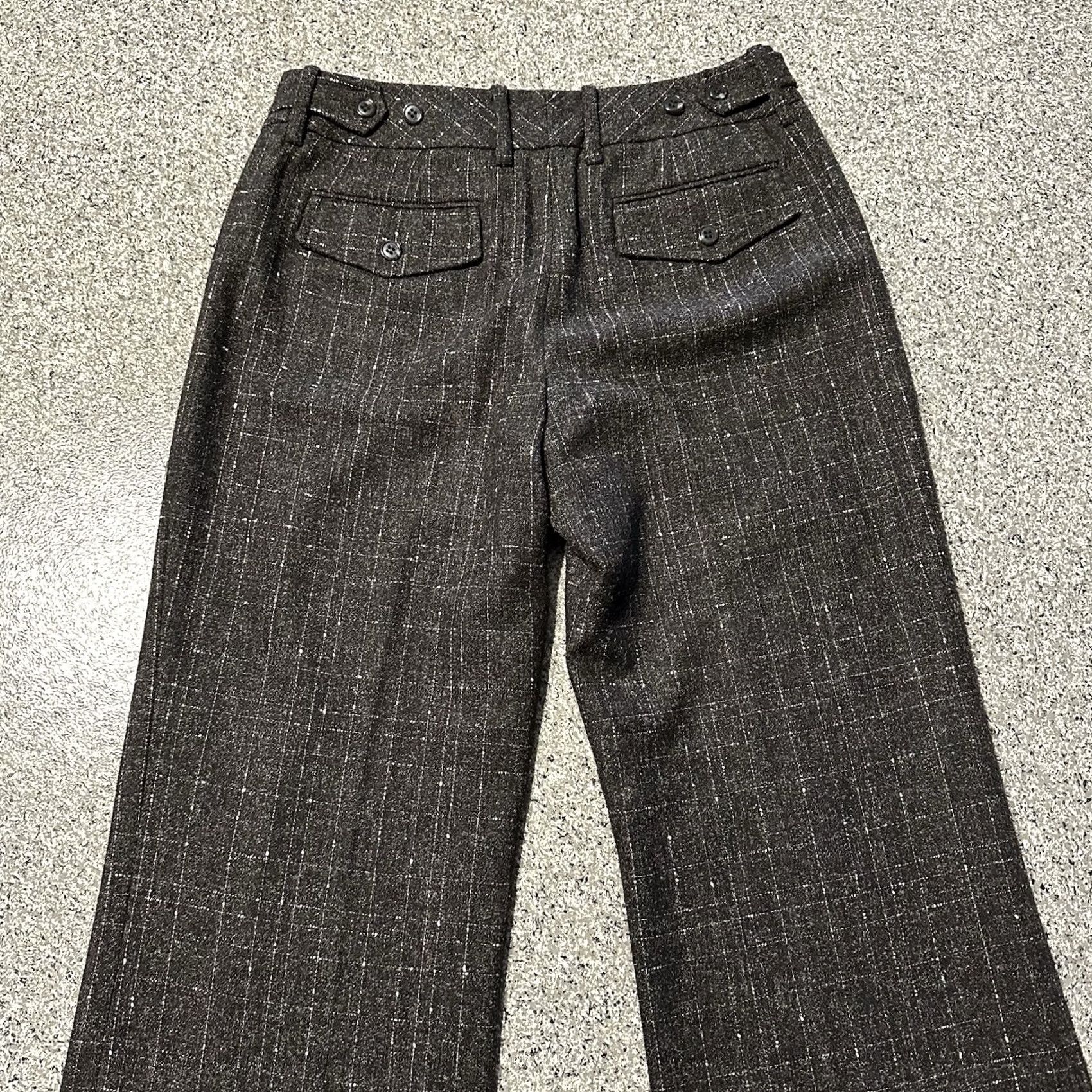 Ann Taylor Ann Taylor Loft Pants Women's 6 30x31 Brown Wool Blend Straight Leg Trousers Size 28" / US 6 / IT 42 - 4 Thumbnail