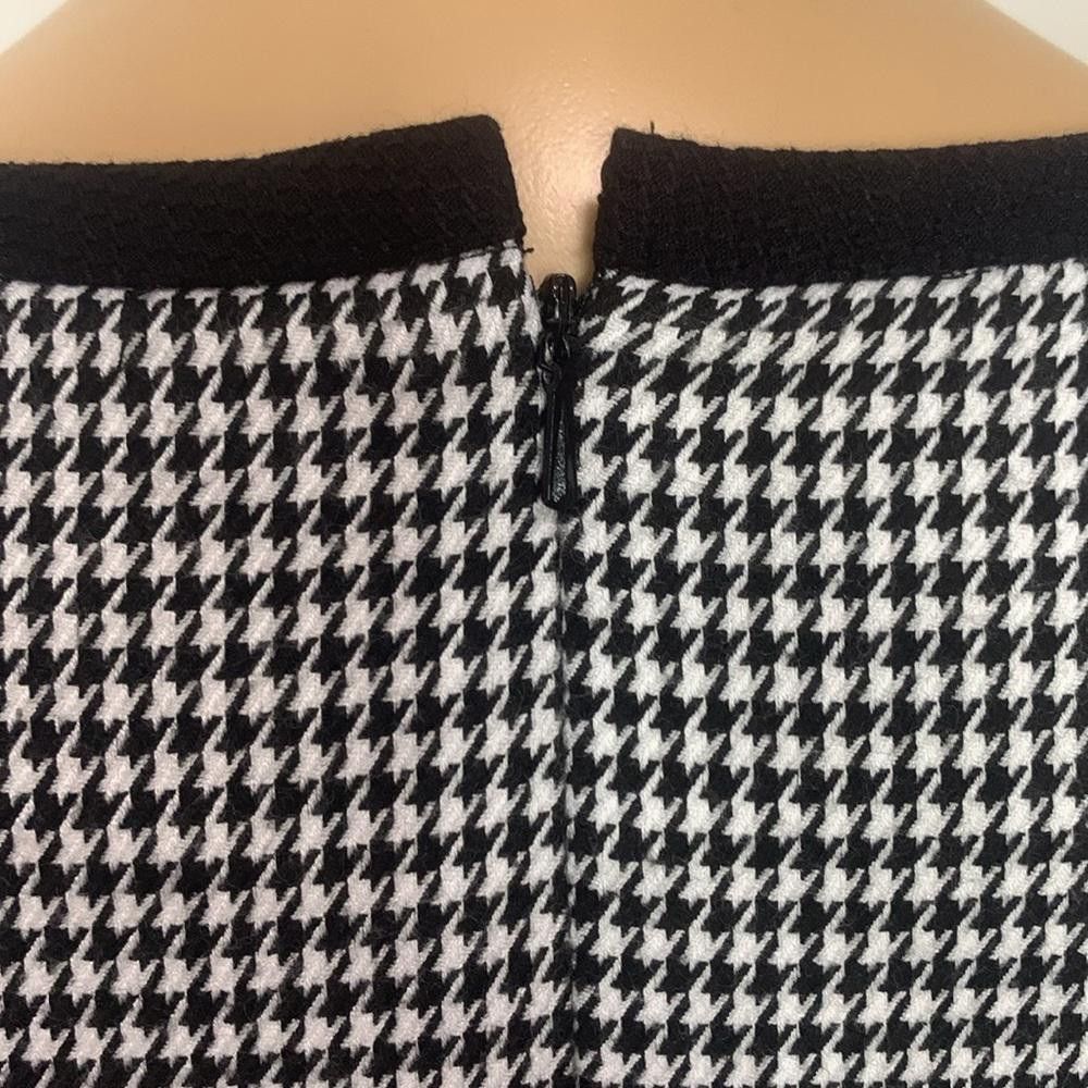 Designer ANNE KLEIN Houndstooth Formal Small Dress Fit & Flare Luxe 2 Size XS / US 0-2 / IT 36-38 - 3 Thumbnail