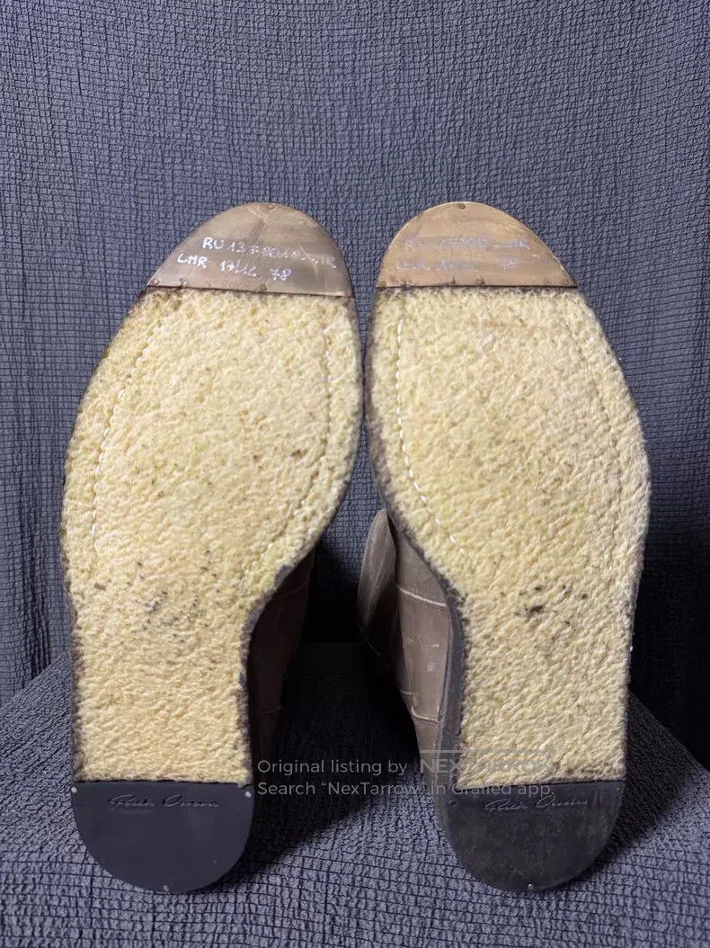 Rick Owens RICK OWENS Handwritten Number High-top Gum Sole Chelsea Mi Size US 11 / EU 44 - 7 Thumbnail
