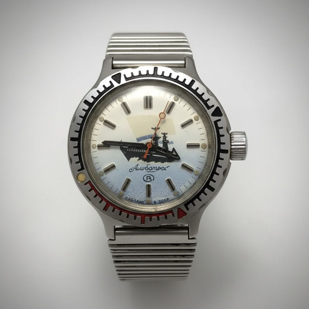 Vintage Vintage Mens Watch Vostok Amphibia Aircraft Carrier 155 Size ONE SIZE - 6 Thumbnail